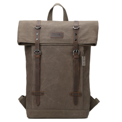 Edison Waxed Canvas Backpack - Olive
