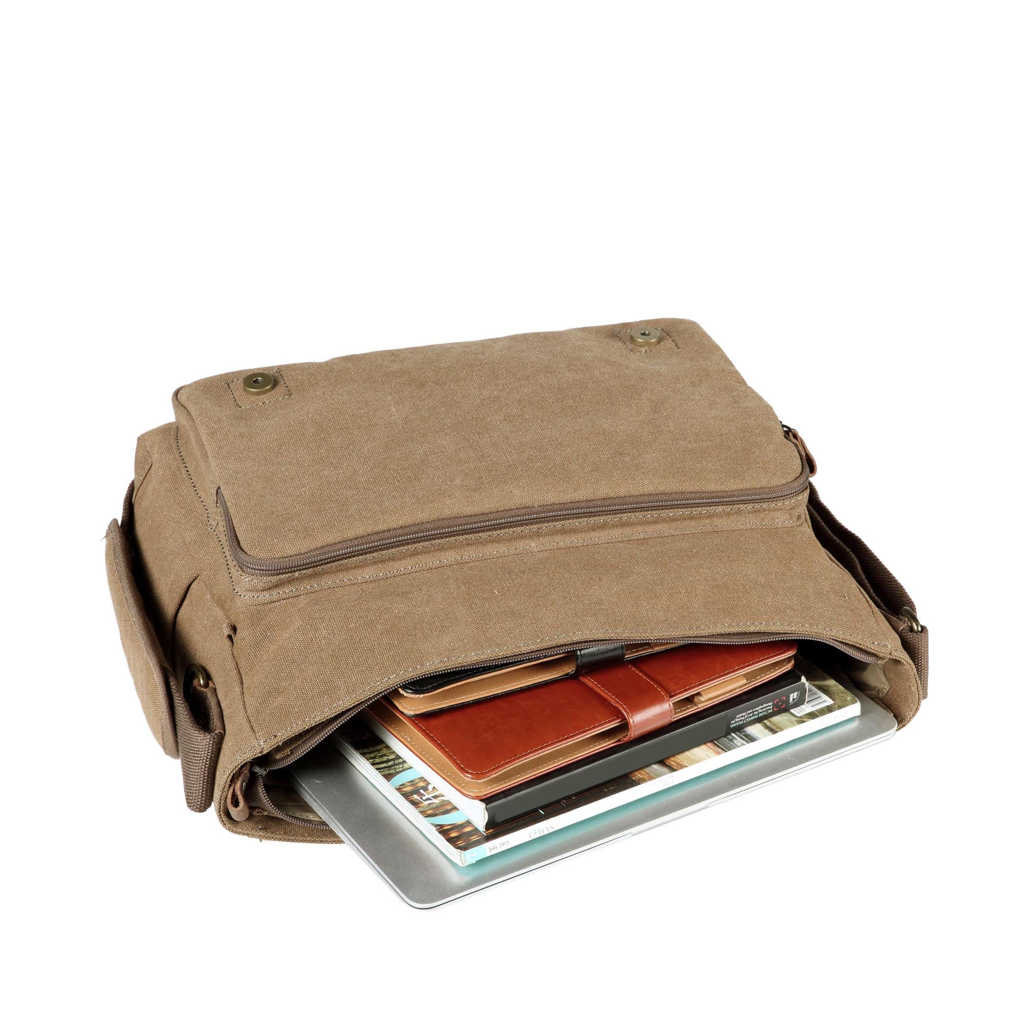 Classic 207 Laptop Messenger Bag - Brown
