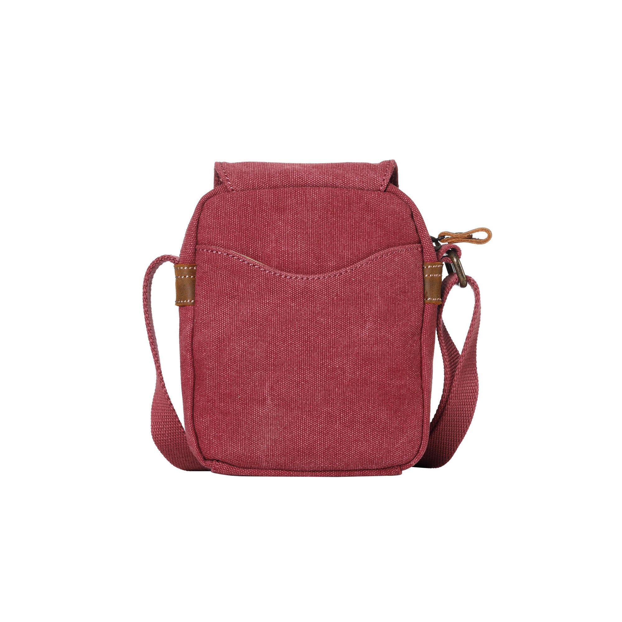 Classic 213 Small Flap Front Cross Body Bag - Burgundy