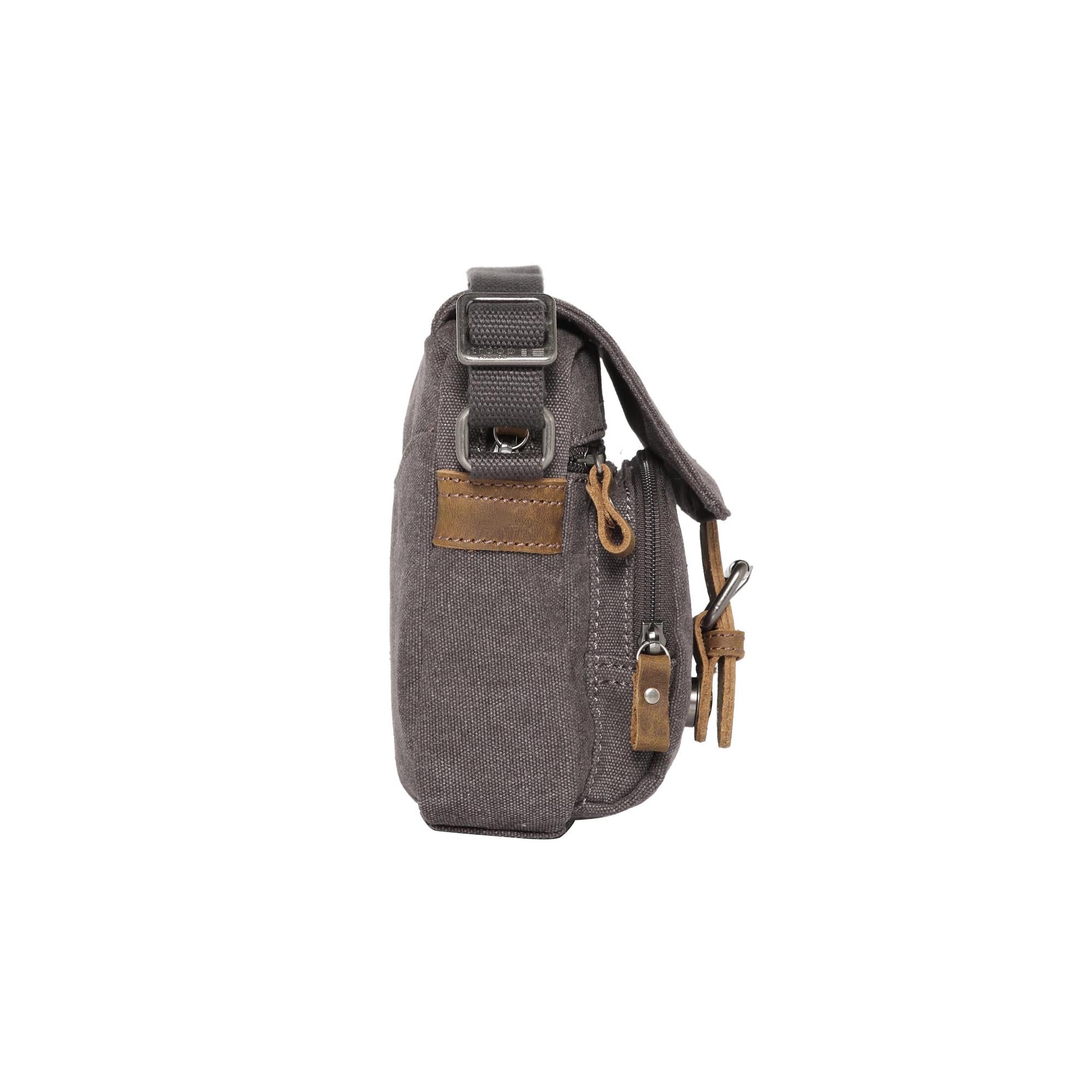 Classic 213 Small Flap Front Cross Body Bag - Charcoal