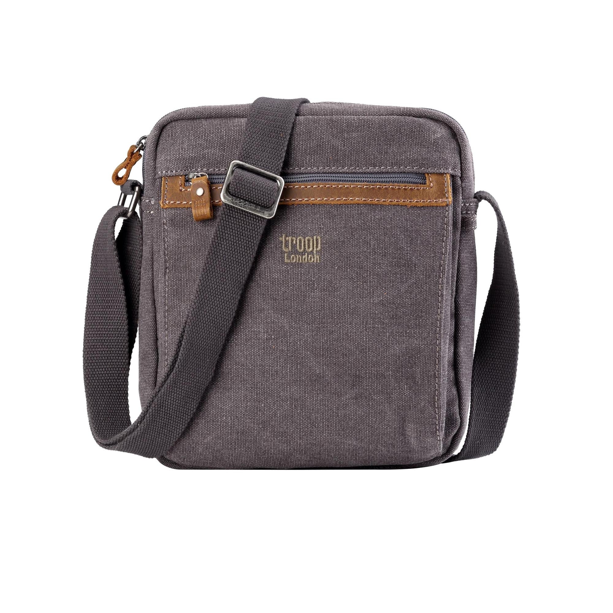 Classic Zip Top Body Bag - Charcoal Canvas Backpack – Premium