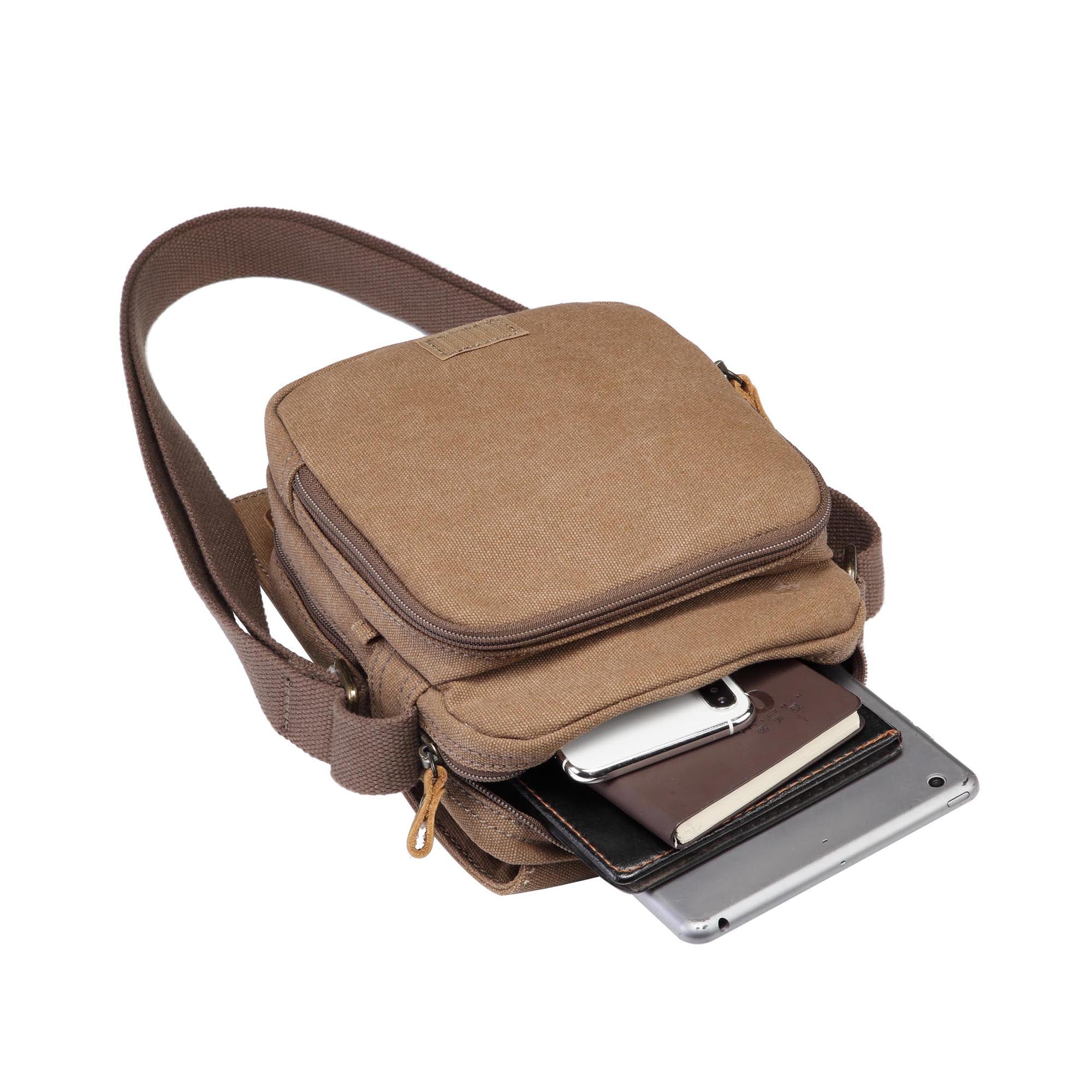 Classic 220 Small Flap Front Body Bag - Brown