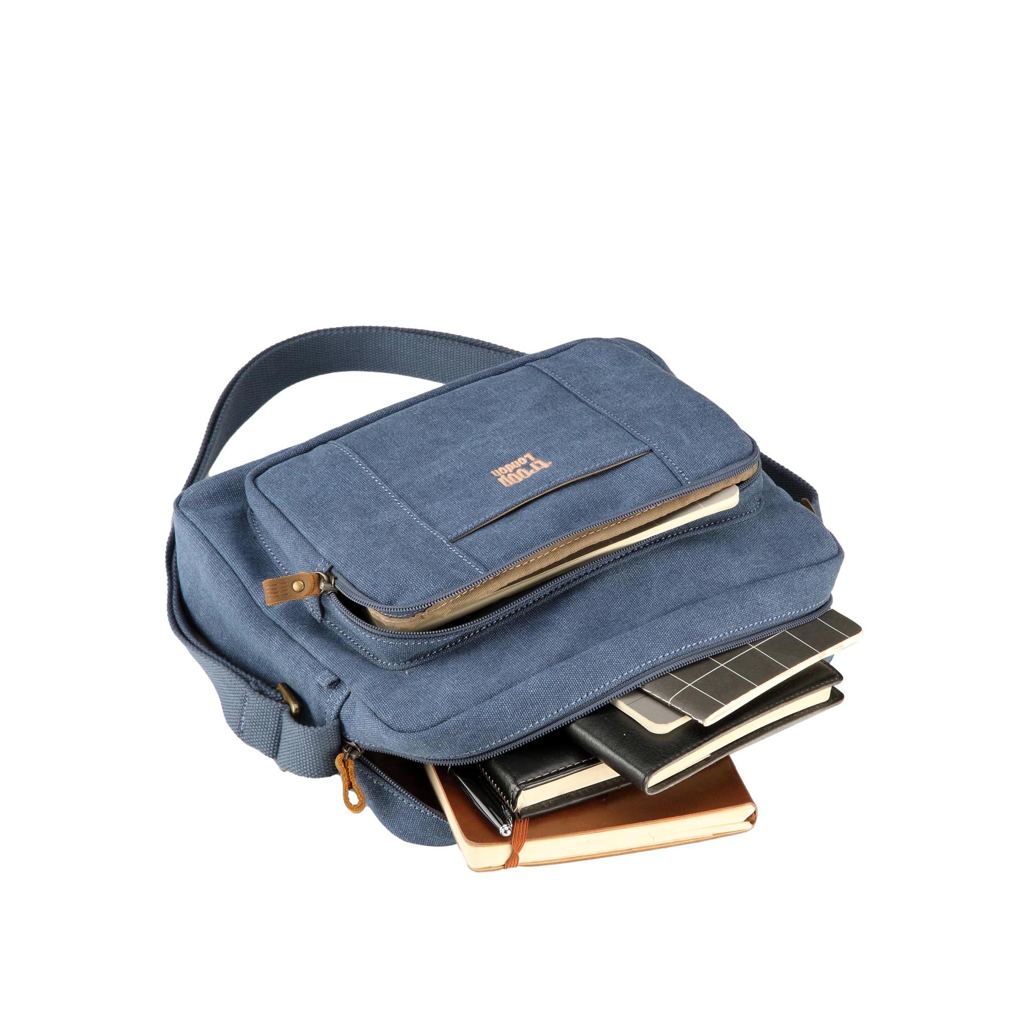 Classic 234 Zip Top Satchel - Blue