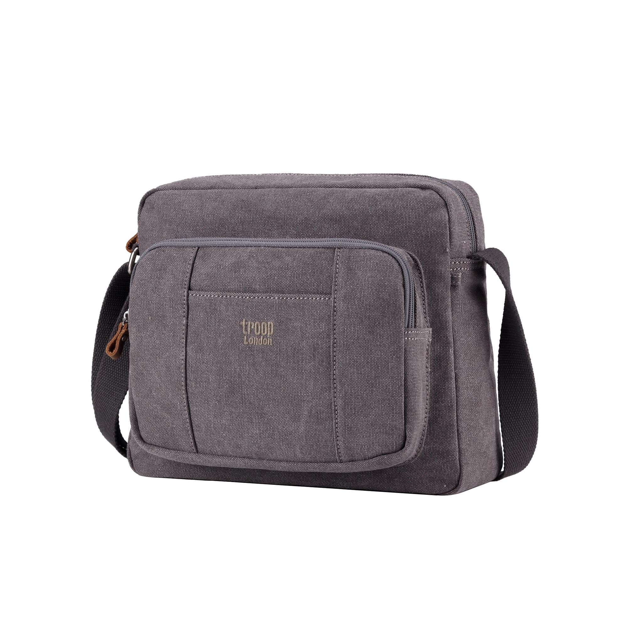 Classic 234 Zip Top Satchel - Charcoal