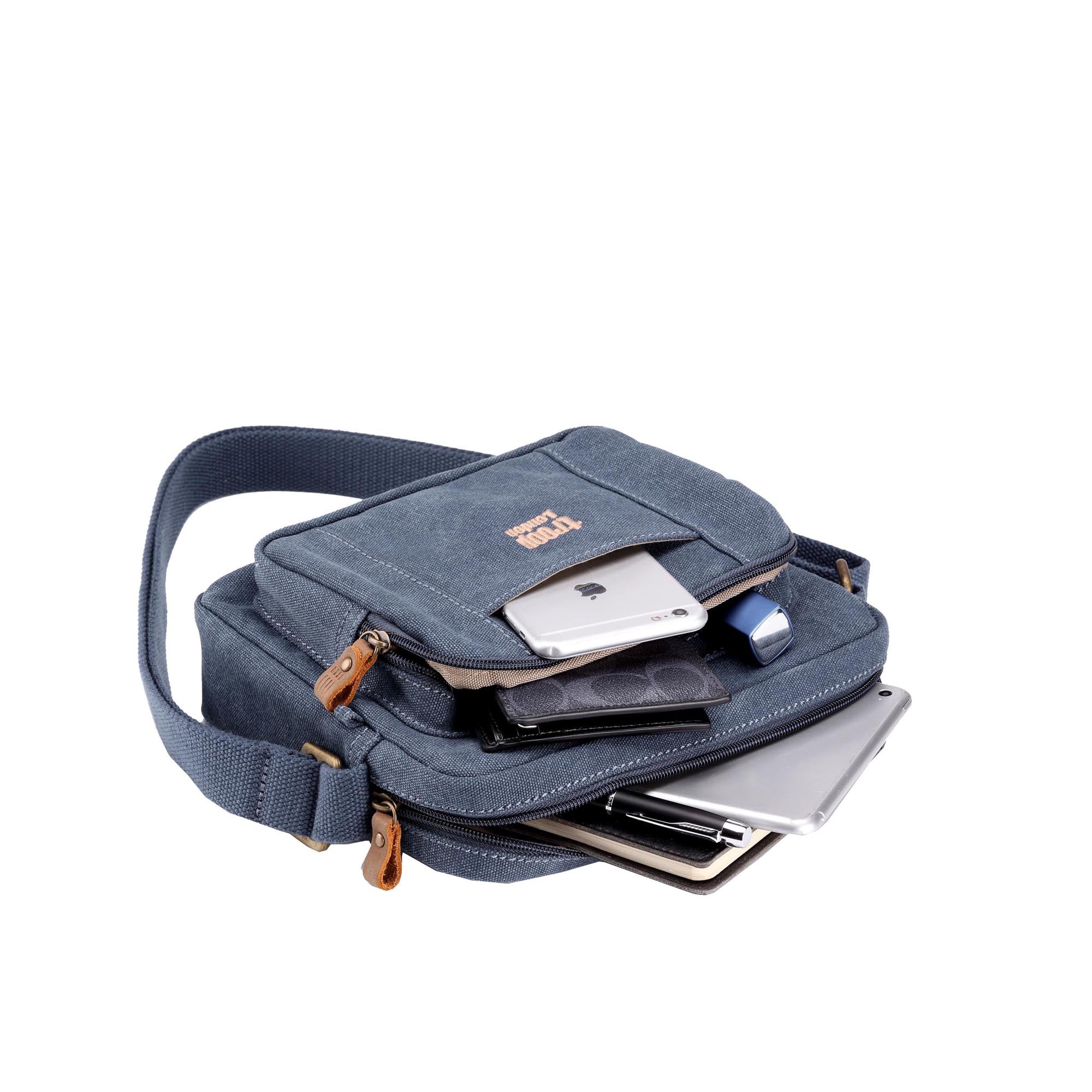 Classic 235 Zip Top Small Satchel - Blue