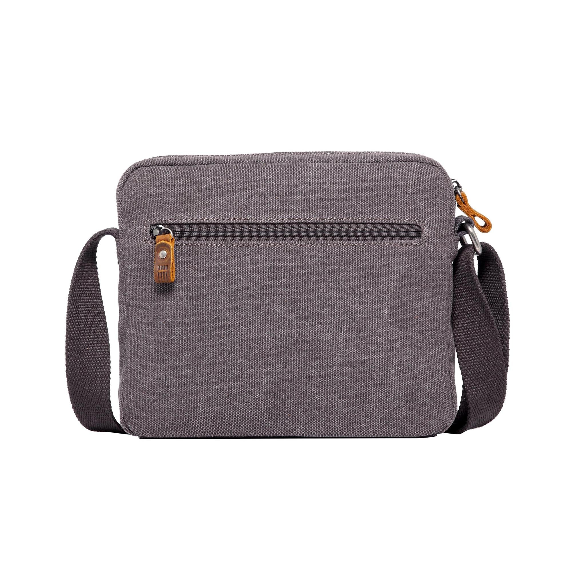 Classic-235 Zip Top Small Satchel – Charcoal