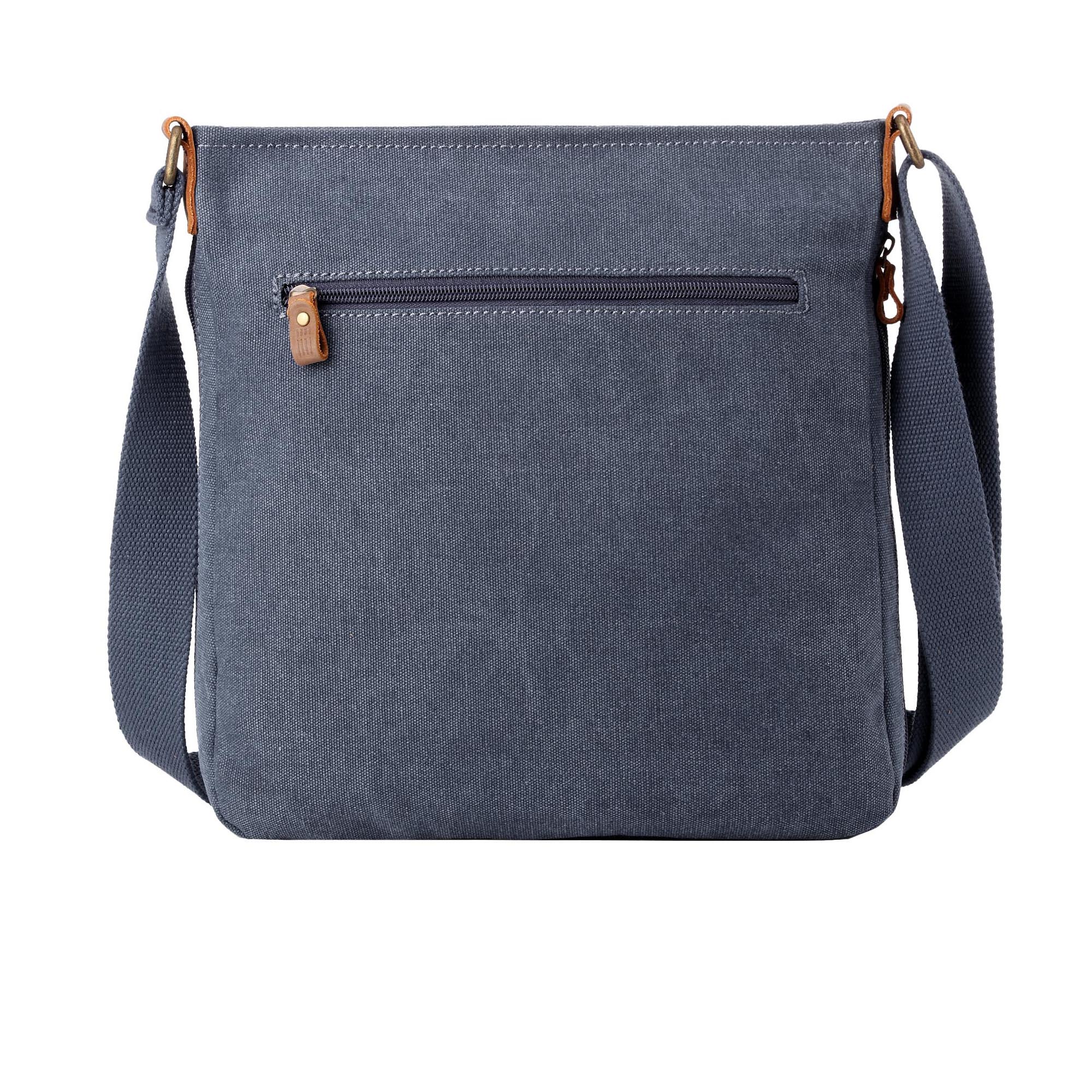 Classic 236 Zip Top Shoulder Bag - Blue