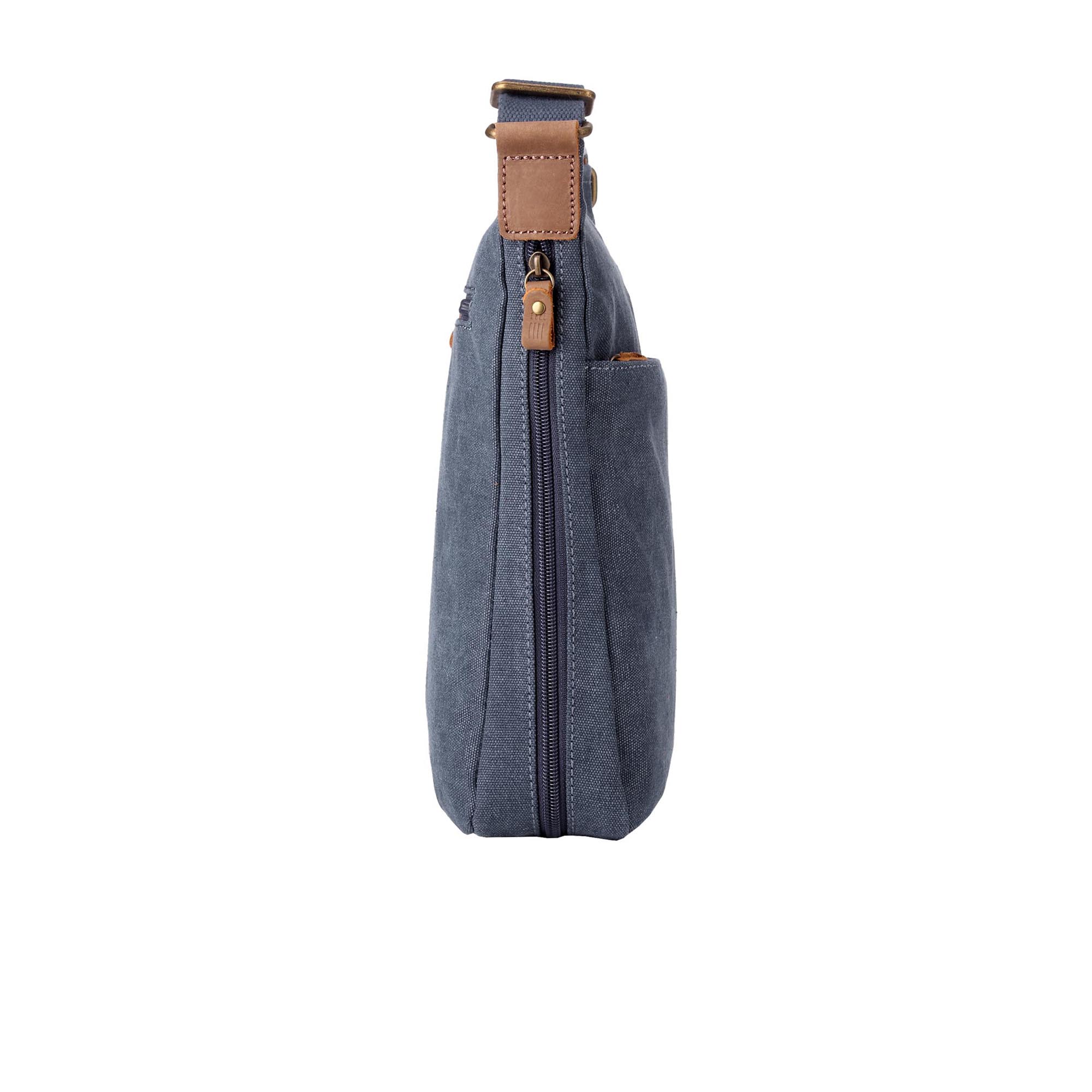 Classic 236 Zip Top Shoulder Bag - Blue