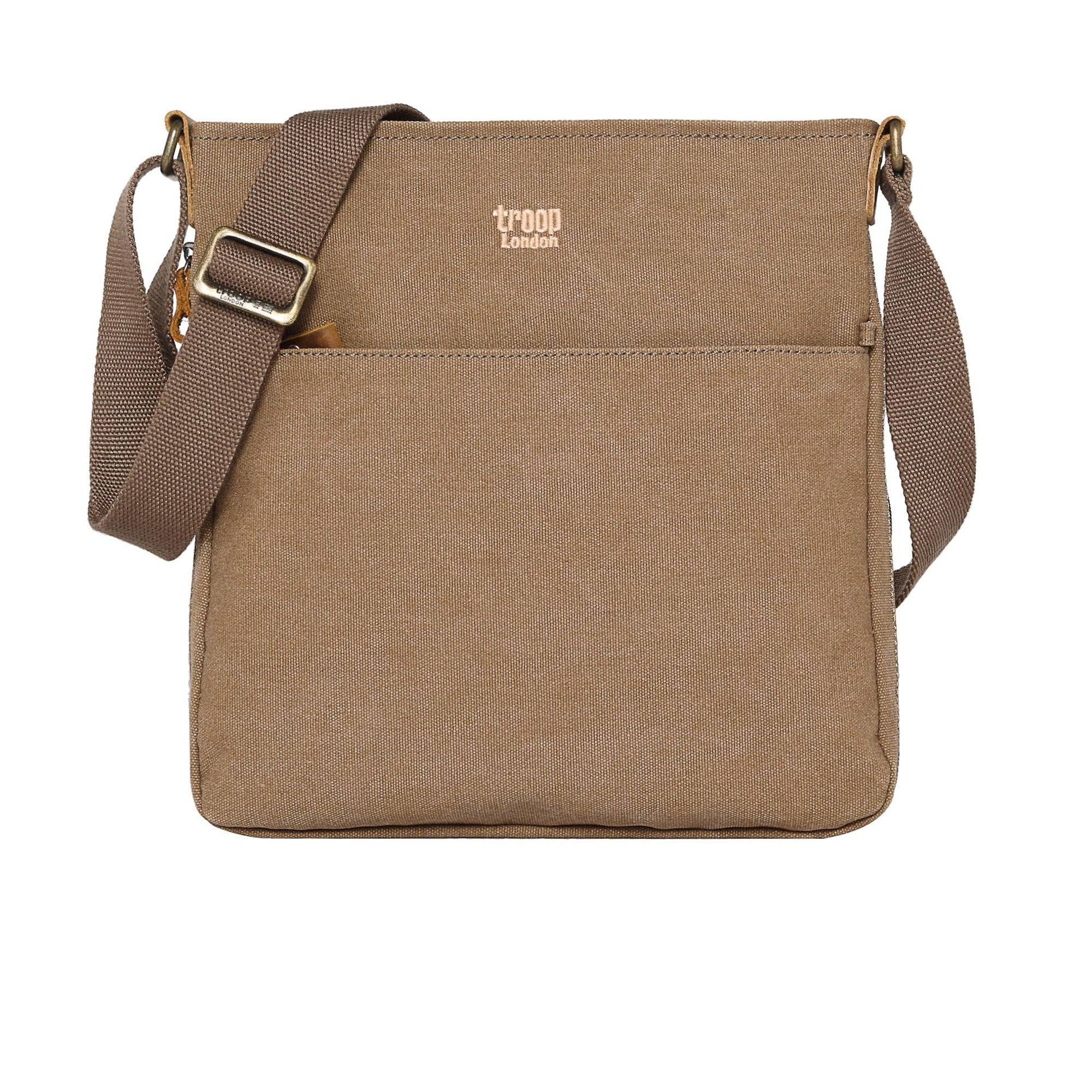 Classic 236 Zip Top Shoulder Bag - Brown
