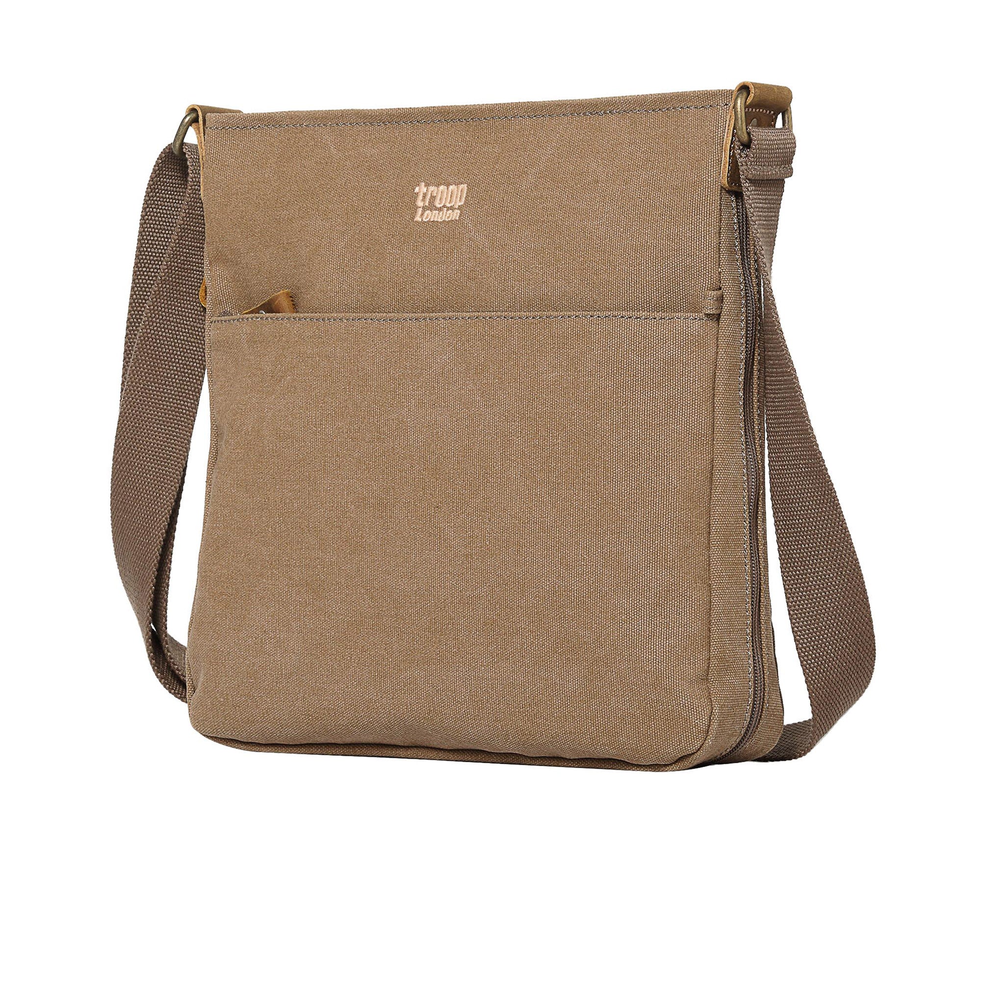 Classic 236 Zip Top Shoulder Bag - Brown