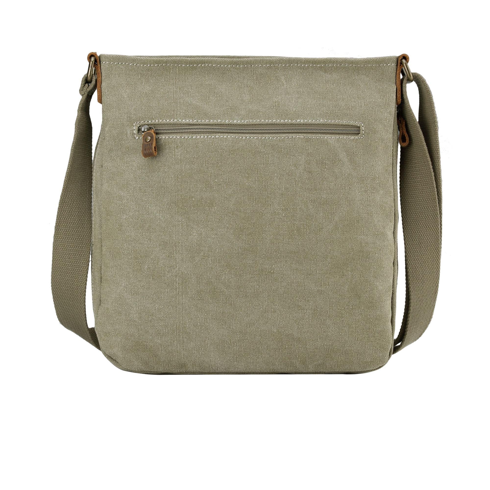 Classic 236 Zip Top Shoulder Bag - Khaki