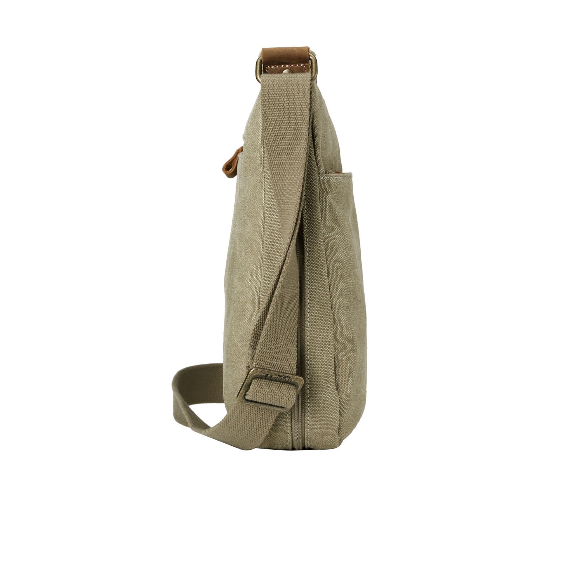 Classic 236 Zip Top Shoulder Bag - Khaki