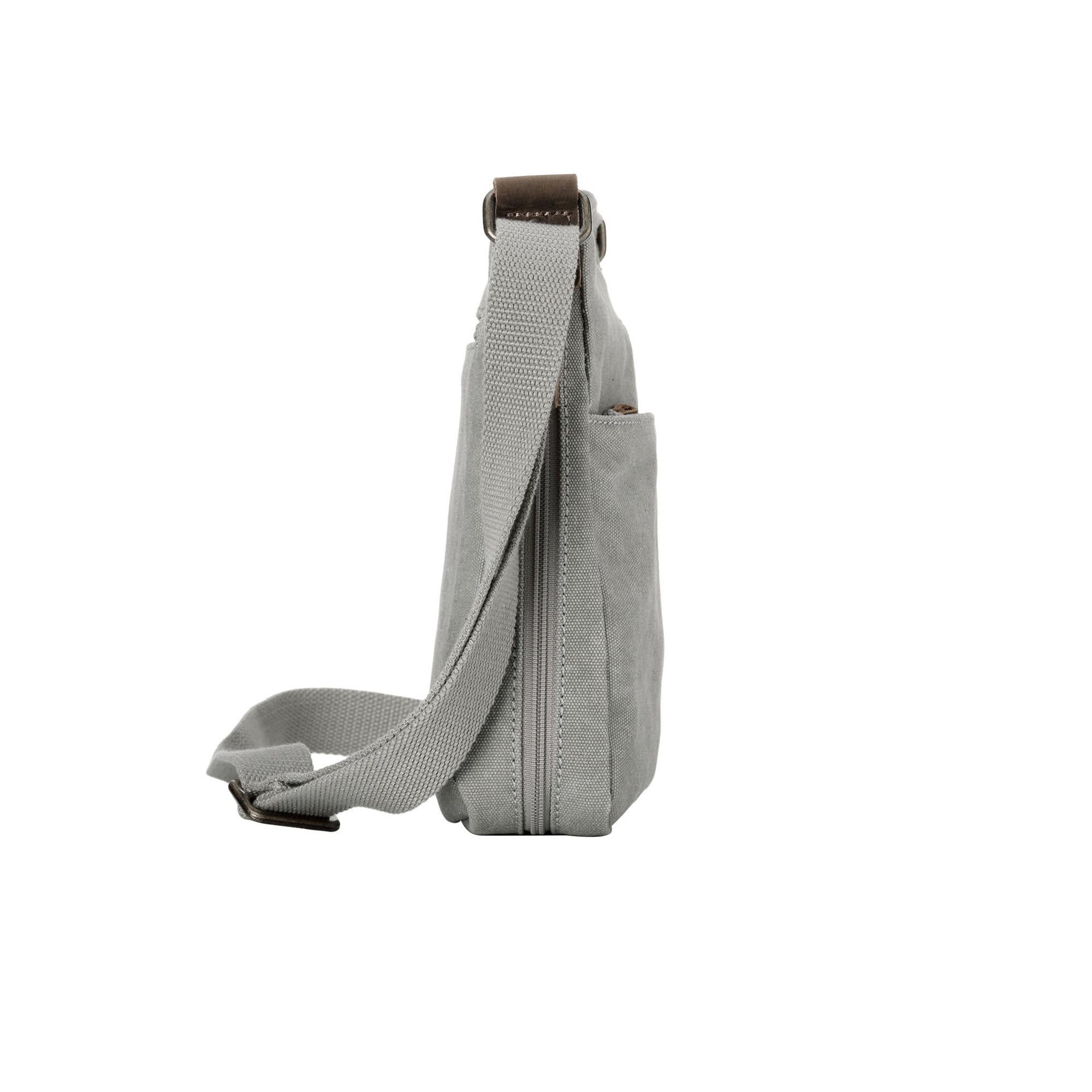 Classic 237 Small Zip Top Shoulder Bag - Ash Grey