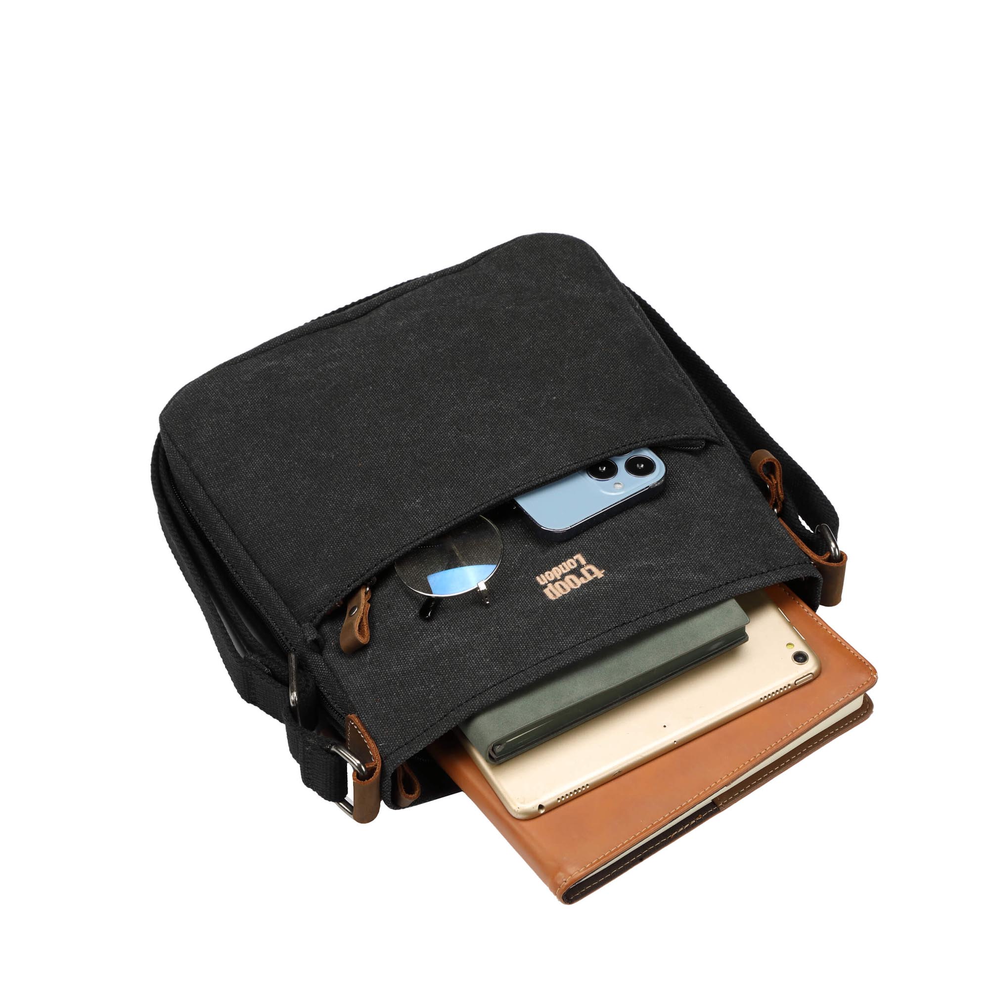Classic 237 Small Zip Top Shoulder Bag - Black Wash
