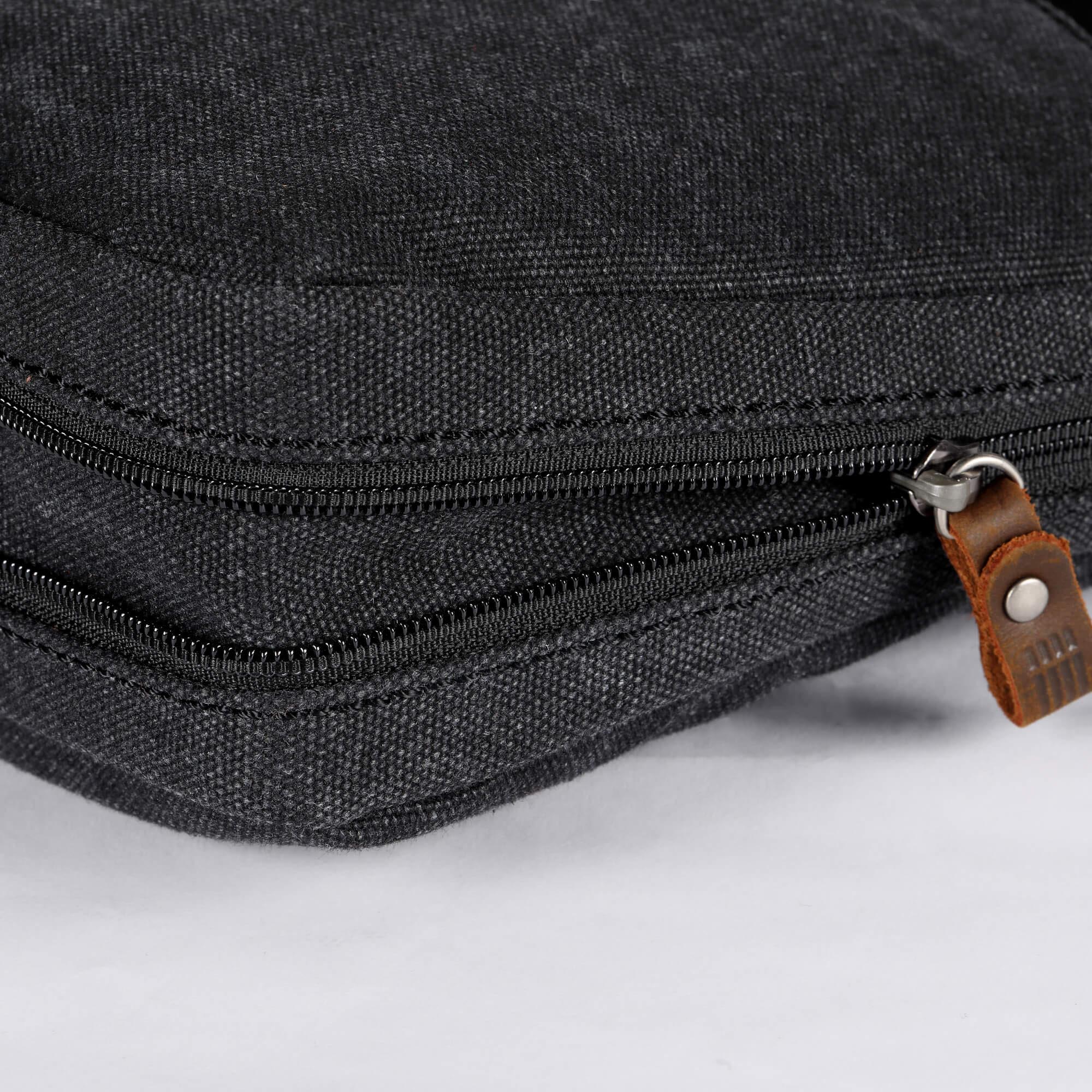 Classic 237 Small Zip Top Shoulder Bag - Black Wash