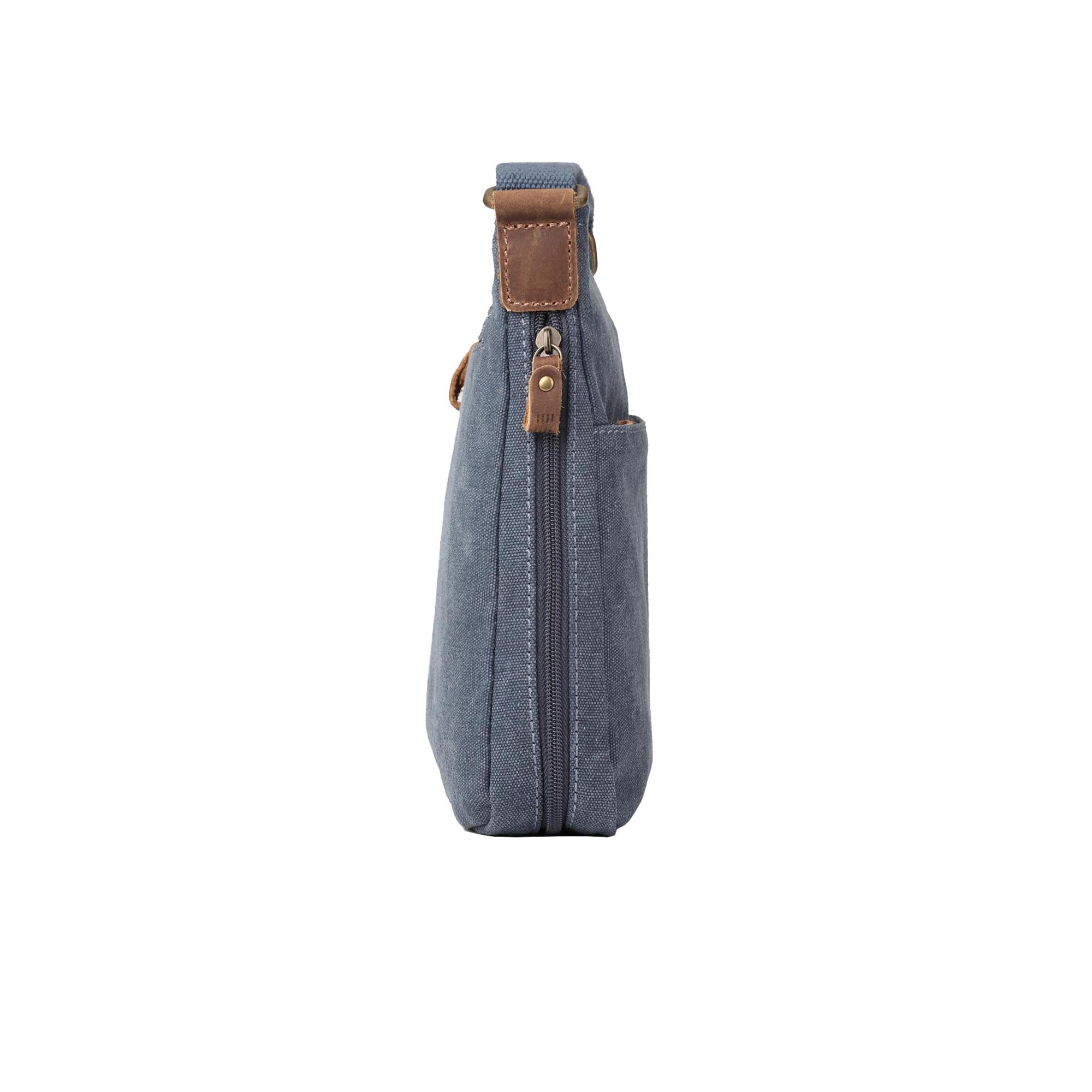 Classic 237 Small Zip Top Shoulder Bag - Blue