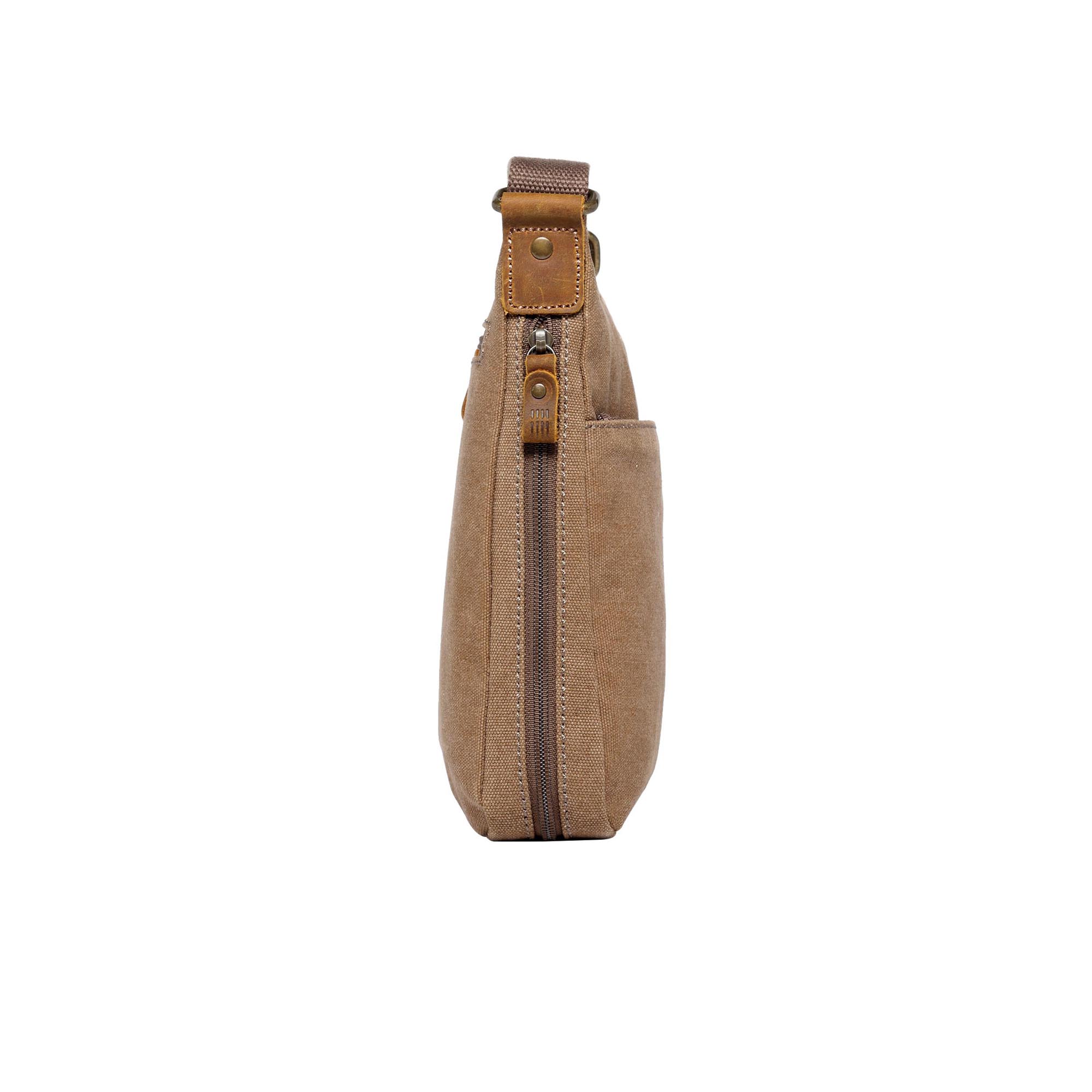 Classic 237 Small Zip Top Shoulder Bag - Brown