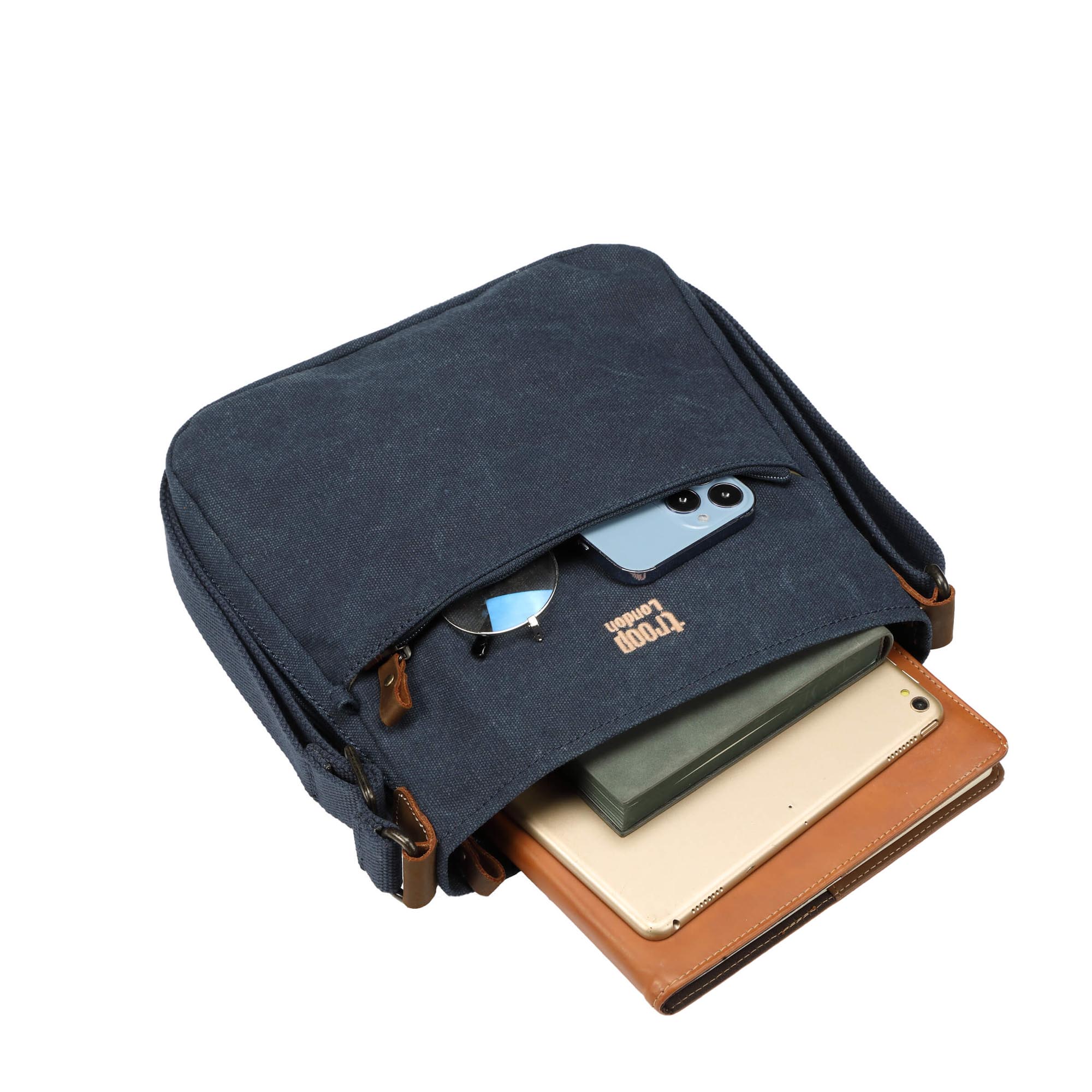 Classic 237 Small Zip Top Shoulder Bag - Denim