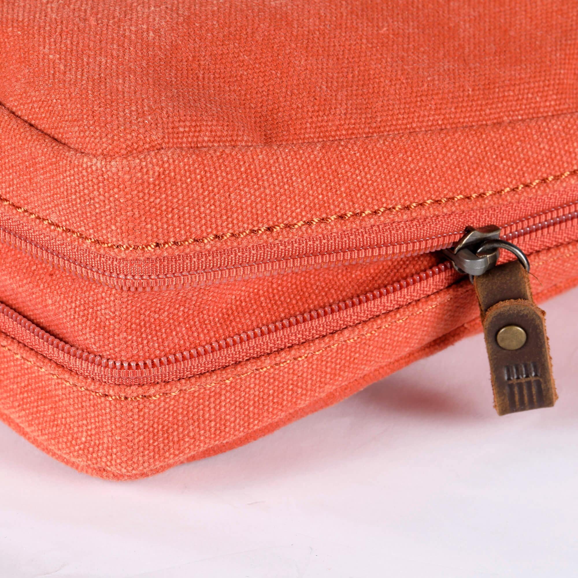 Classic 237 Small Zip Top Shoulder Bag - Orange