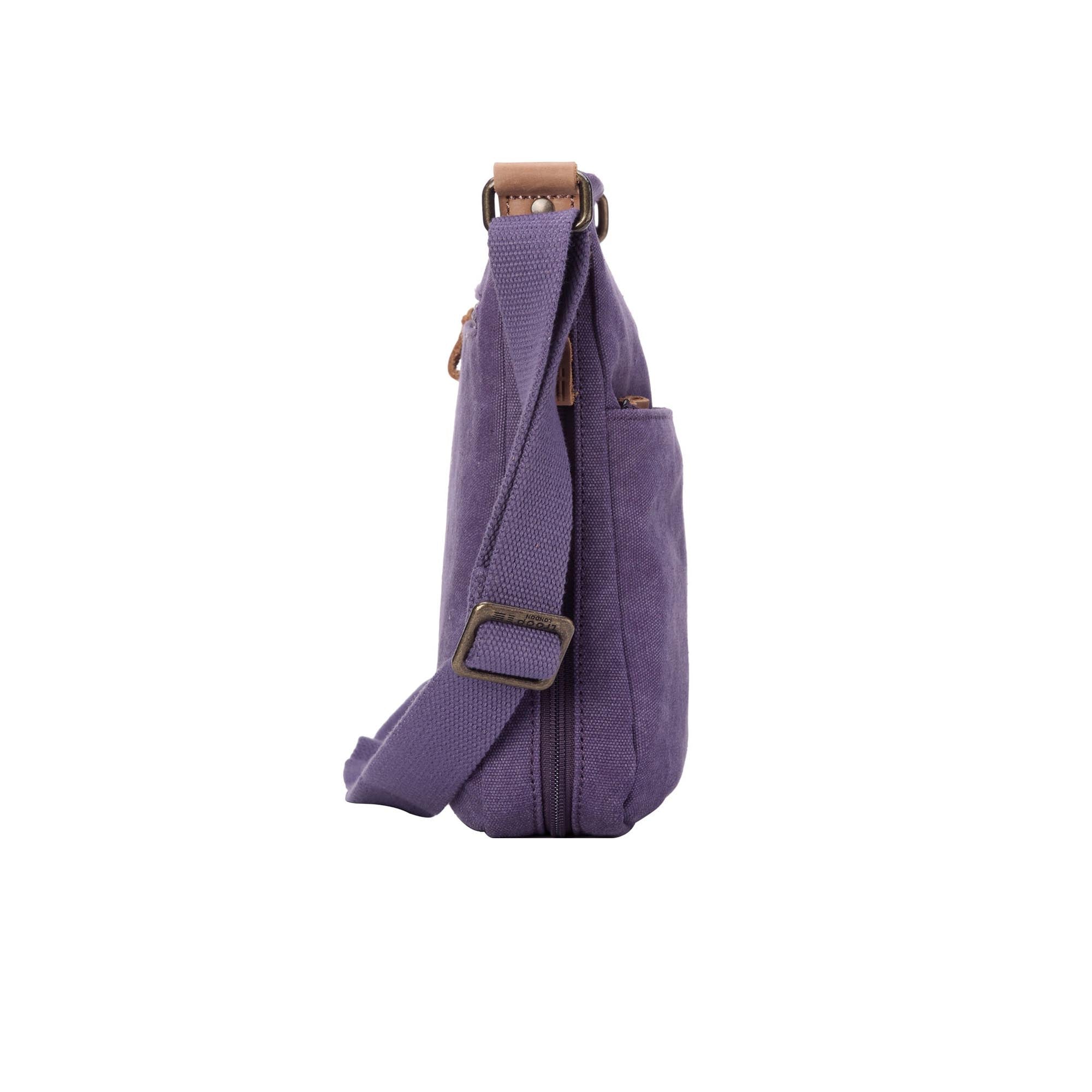 Classic 237 Small Zip Top Shoulder Bag - Purple