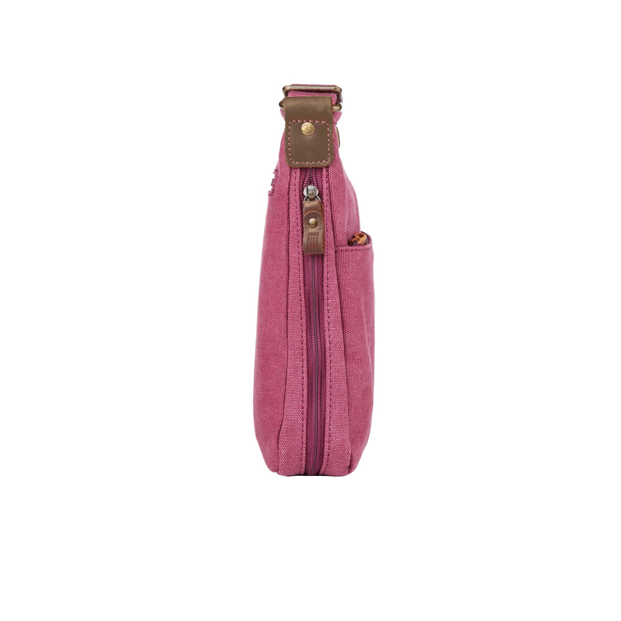 Classic 237 Small Zip Top Shoulder Bag - Burgundy