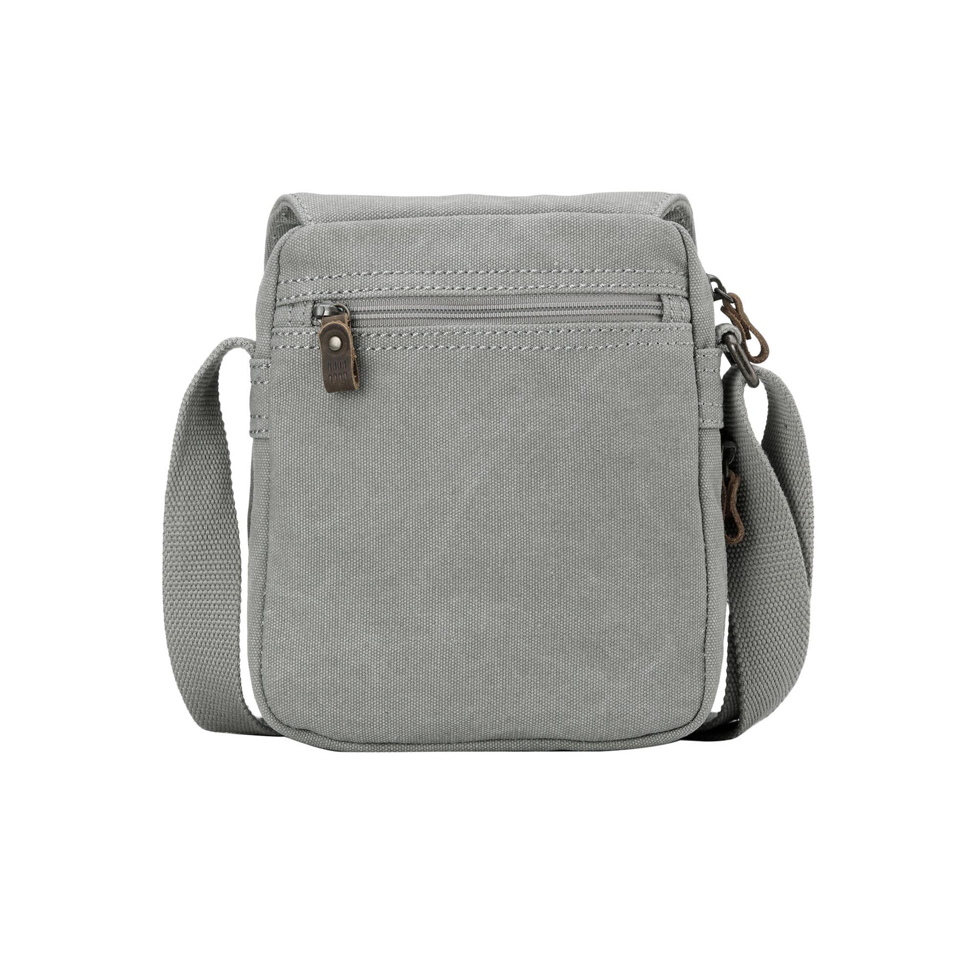 Classic 239 Small Zip Front Cross Body Bag - Ash Grey