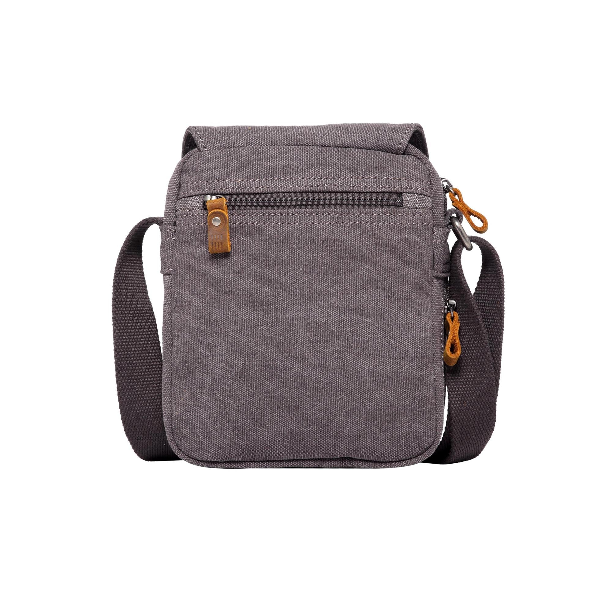Classic 239 Small Zip Front Cross Body Bag - Charcoal