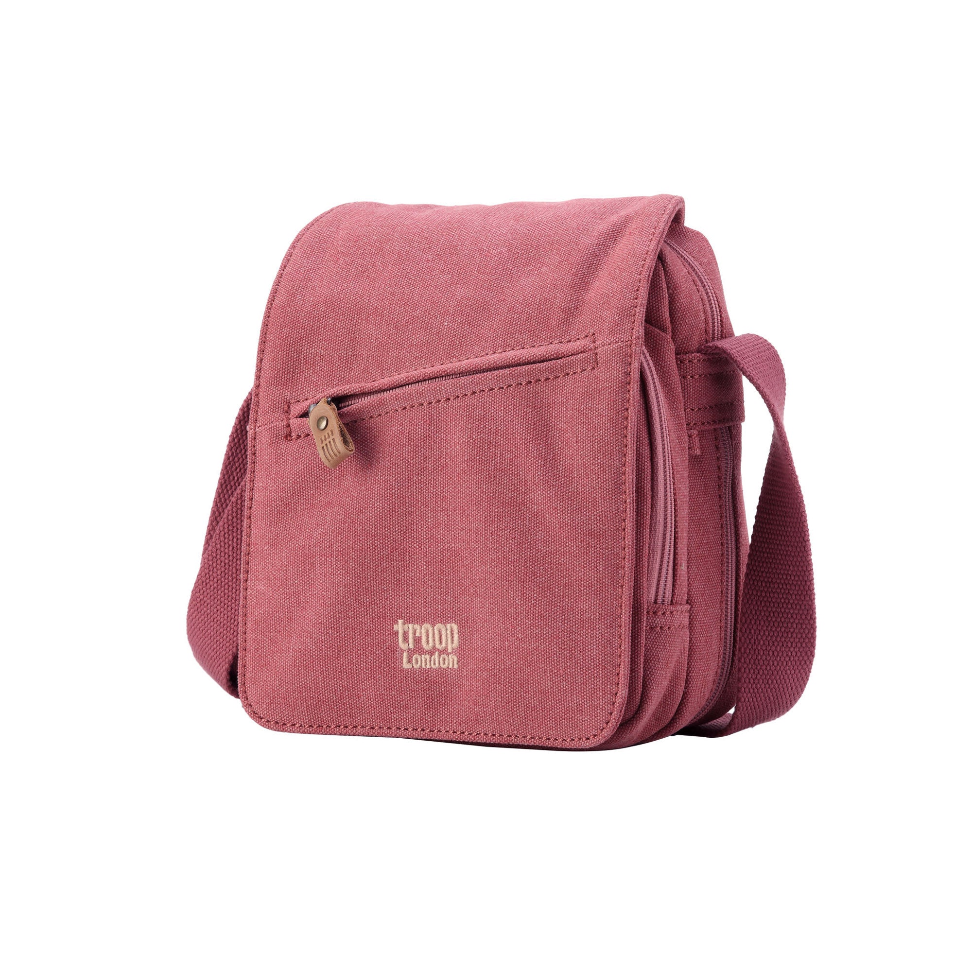 Classic 239 Small Zip Front Cross Body Bag - Pink