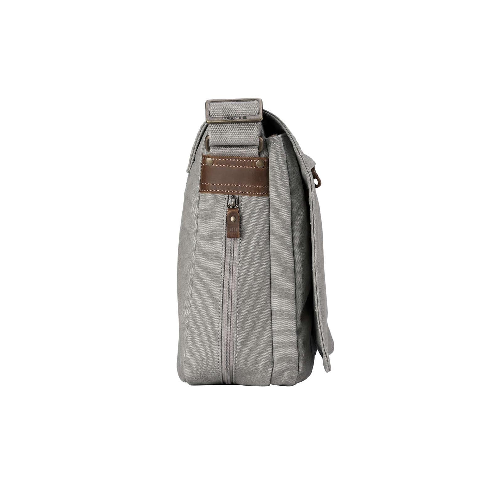 Classic 240 Flap Front Messenger Bag - Ash Grey