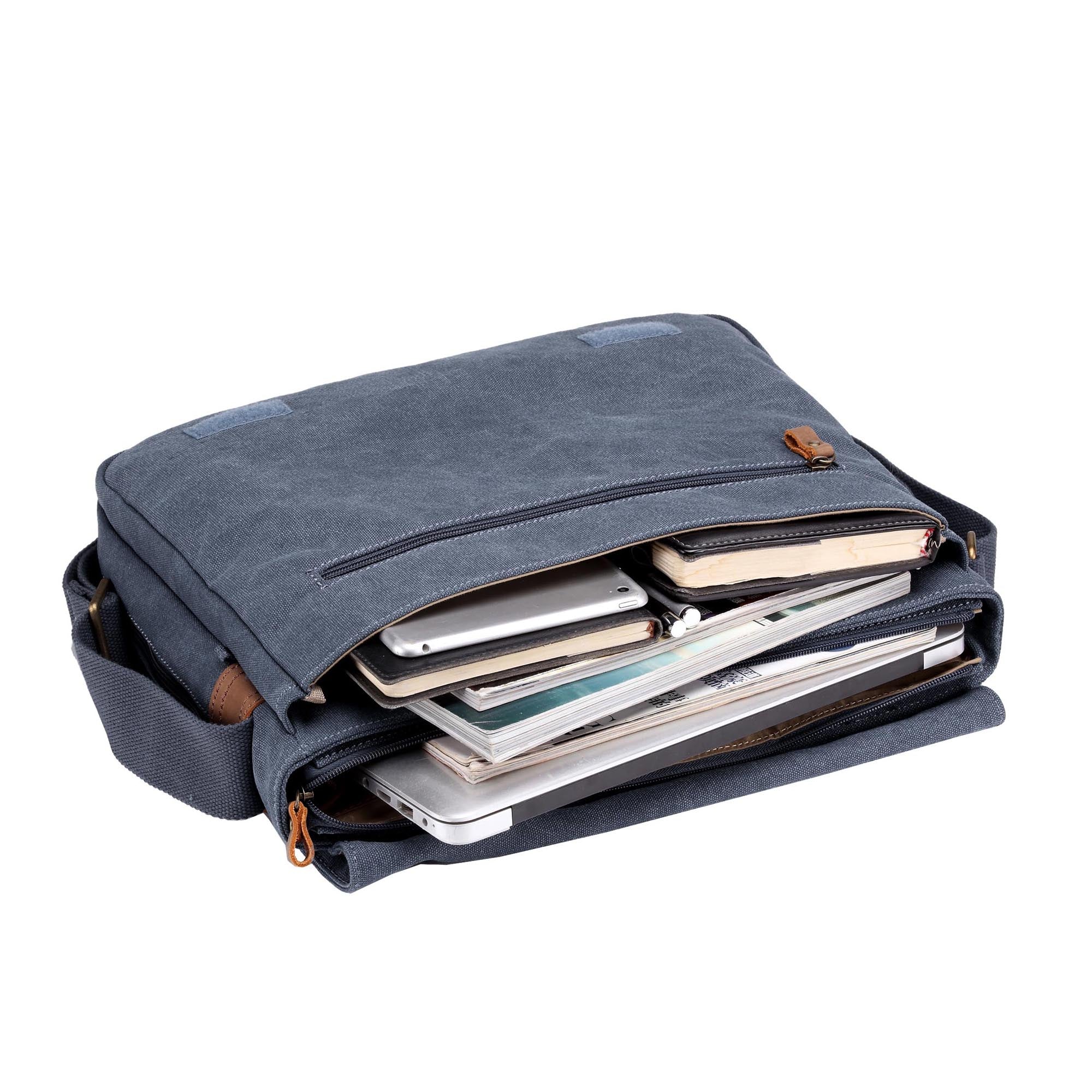 Classic 240 Flap Front Messenger Bag - Blue