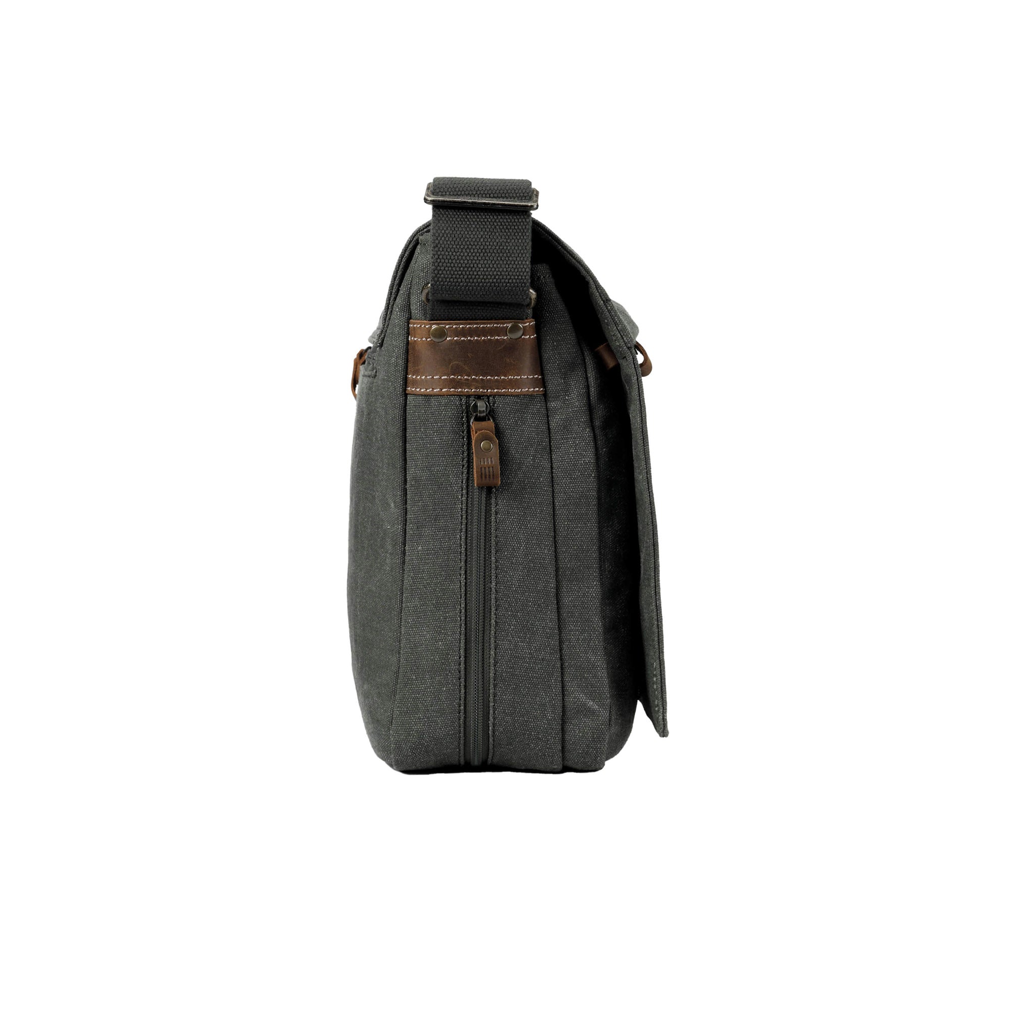 Classic 240 Flap Front Messenger Bag - Green