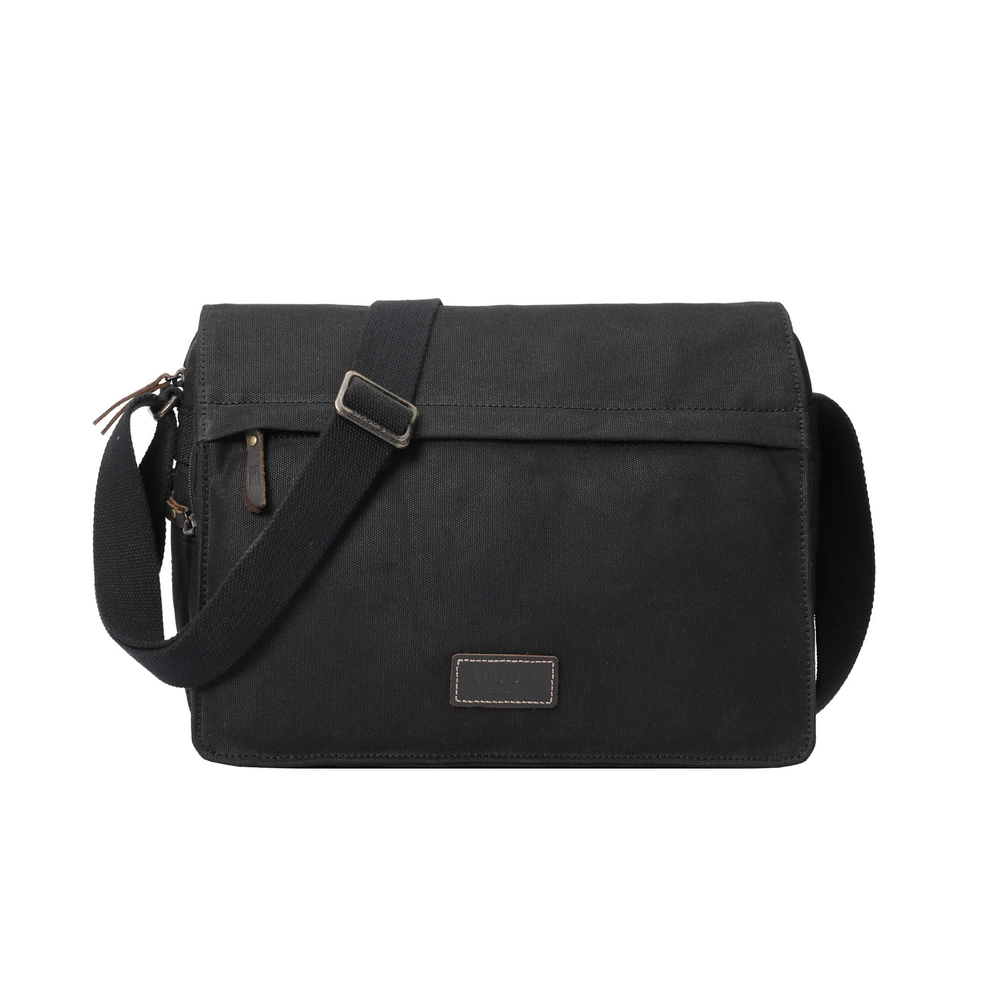 Classic 241 Small Flap Front Messenger Bag - Black Wax