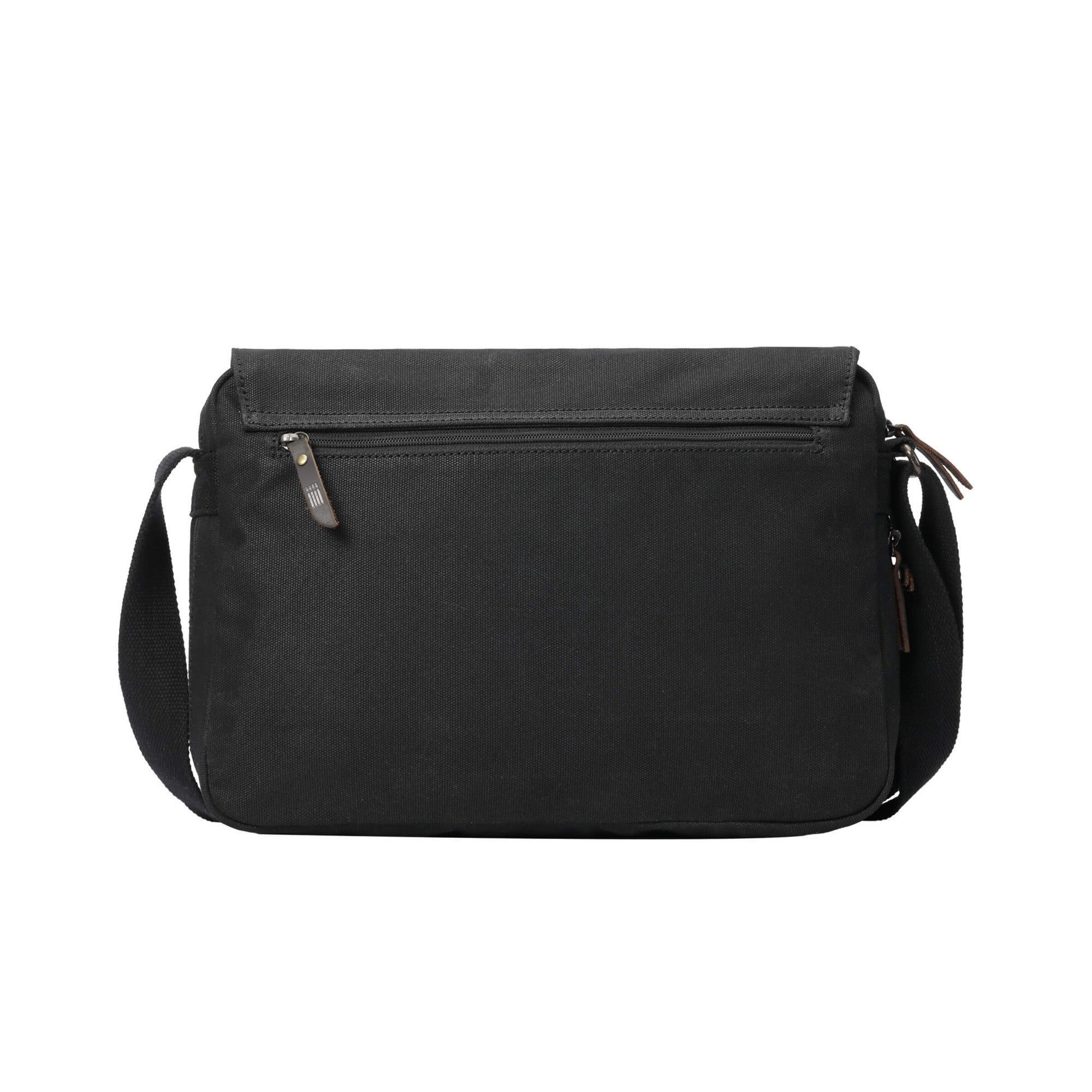 Classic 241 Small Flap Front Messenger Bag - Black Wax