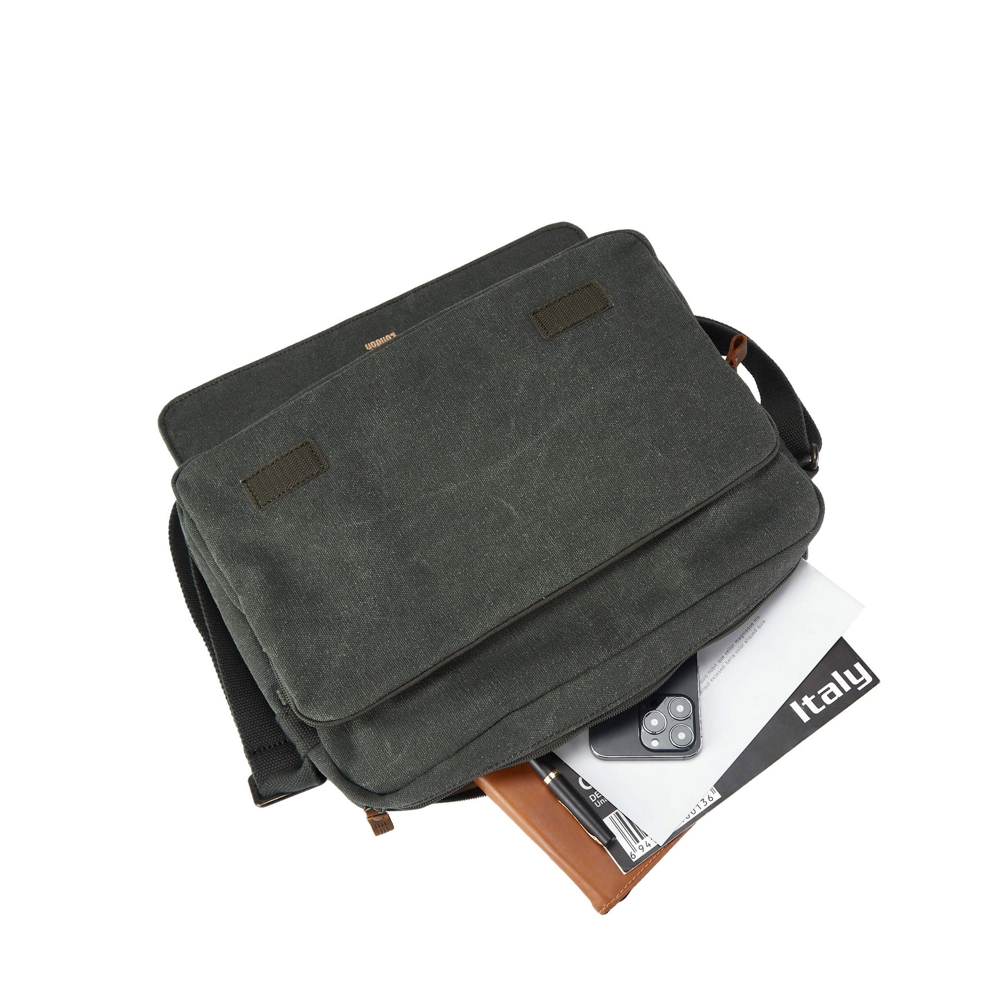 Classic 241 Small Flap Front Messenger Bag - Green