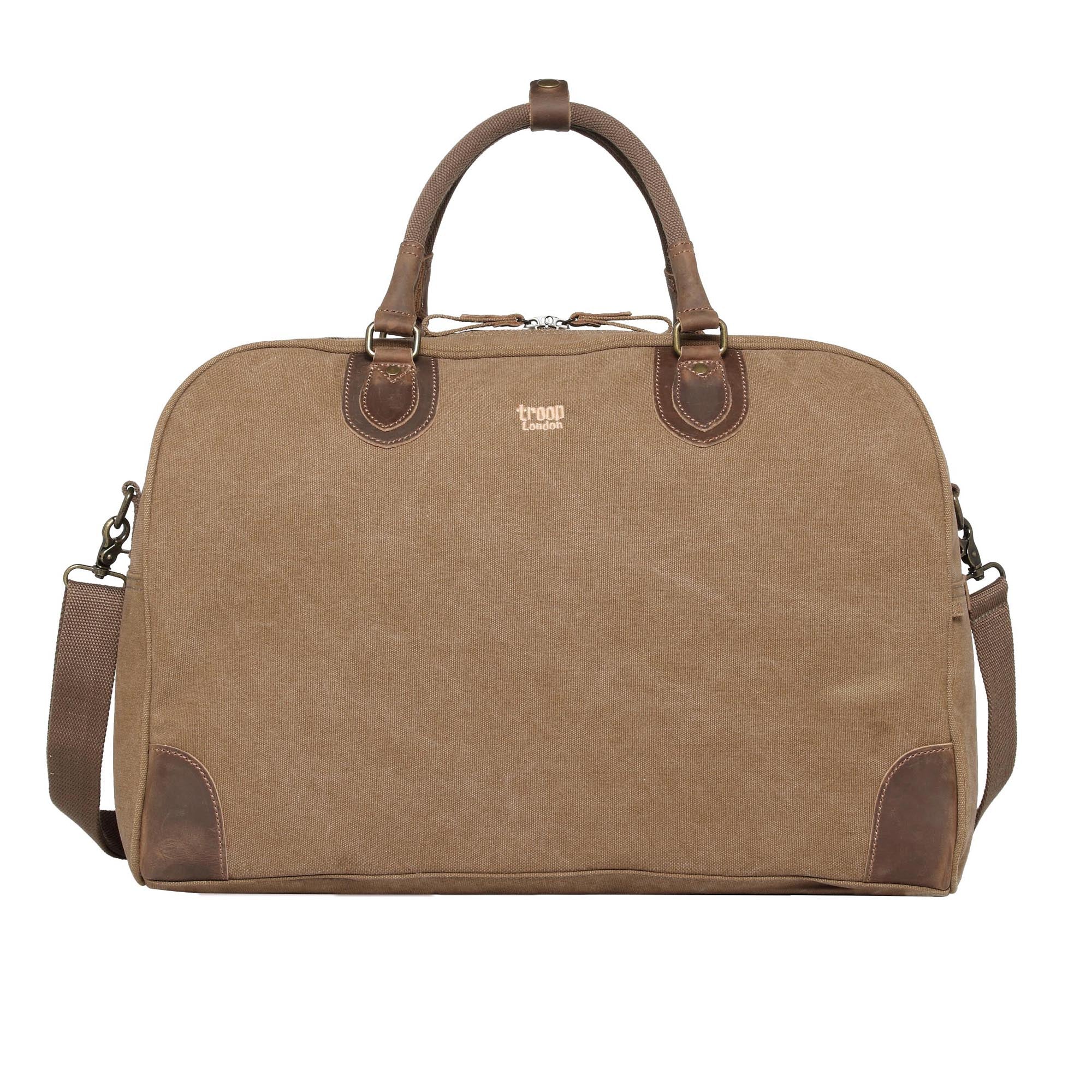 Classic Large Holdall Brown Canvas Backpack – Premium Travel