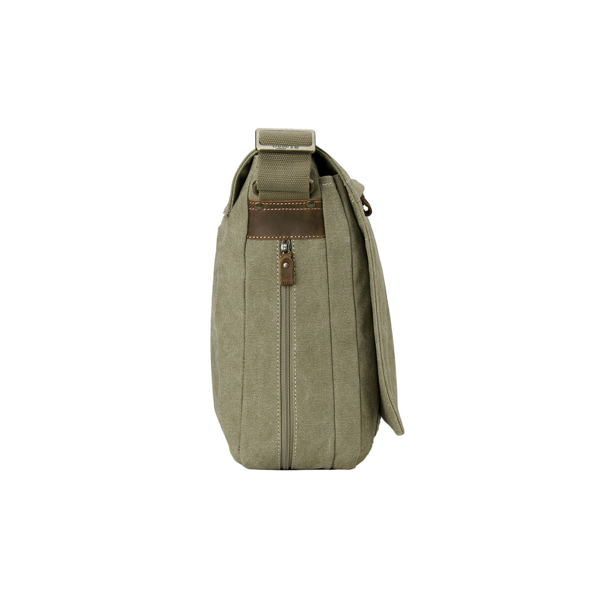 Classic 371 Flap Front Messenger Bag Large - Khaki