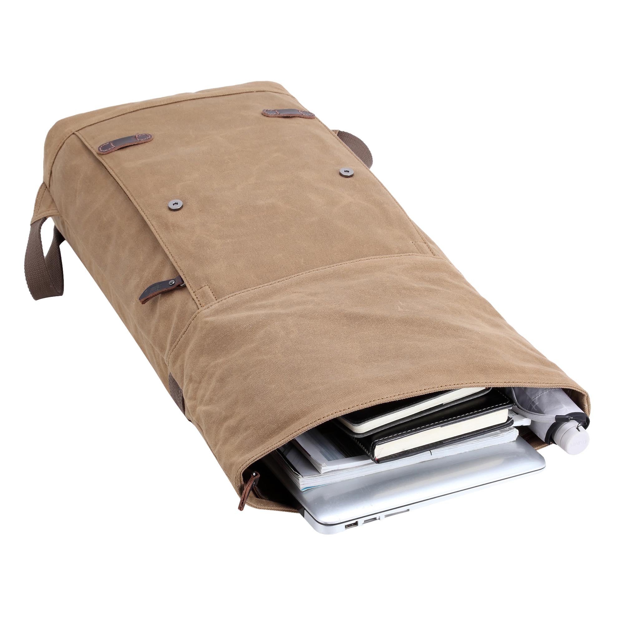 Edison 425 Waxed Canvas Backpack - Camel