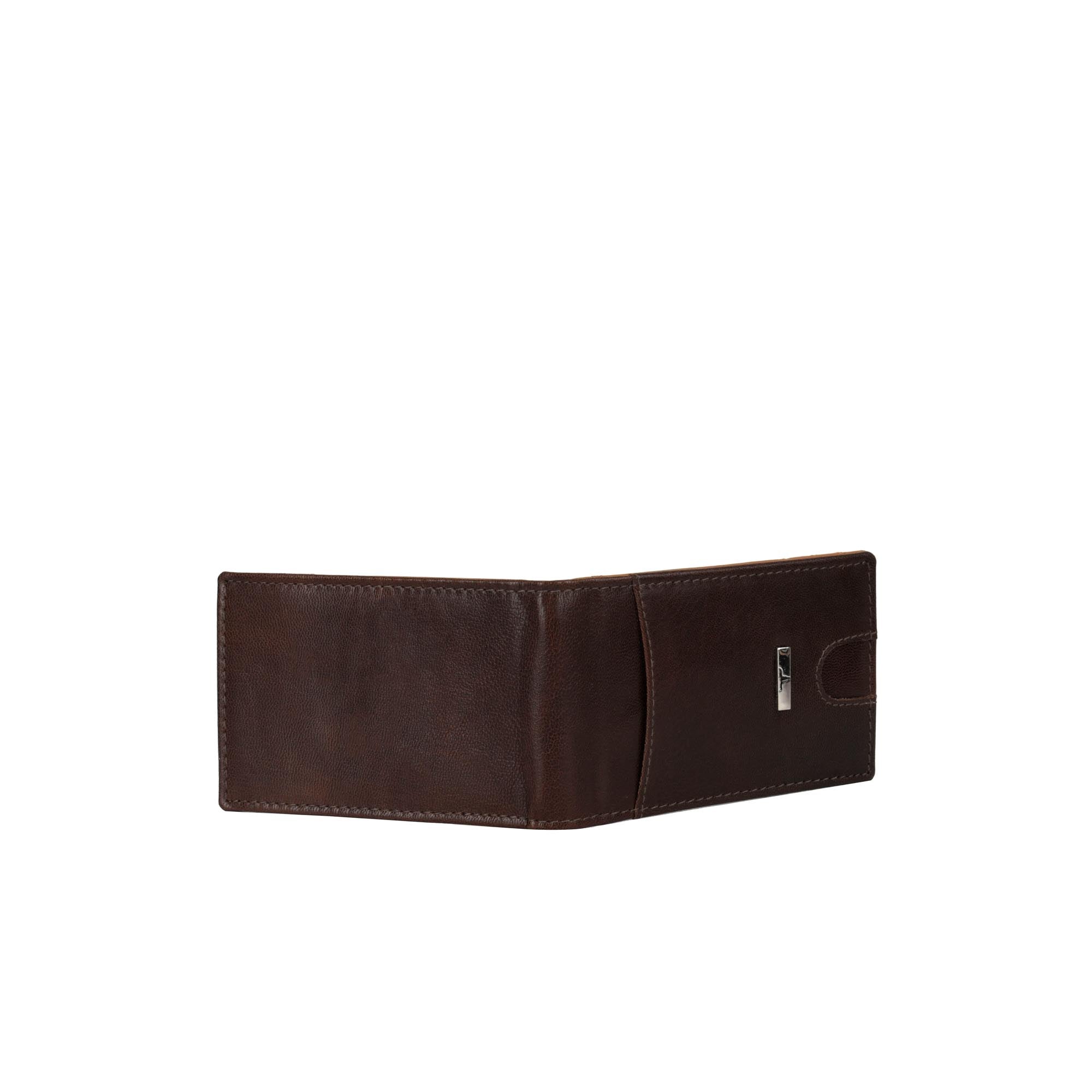 Eddy Slim Leather Wallet - Decker Brown/Mustard