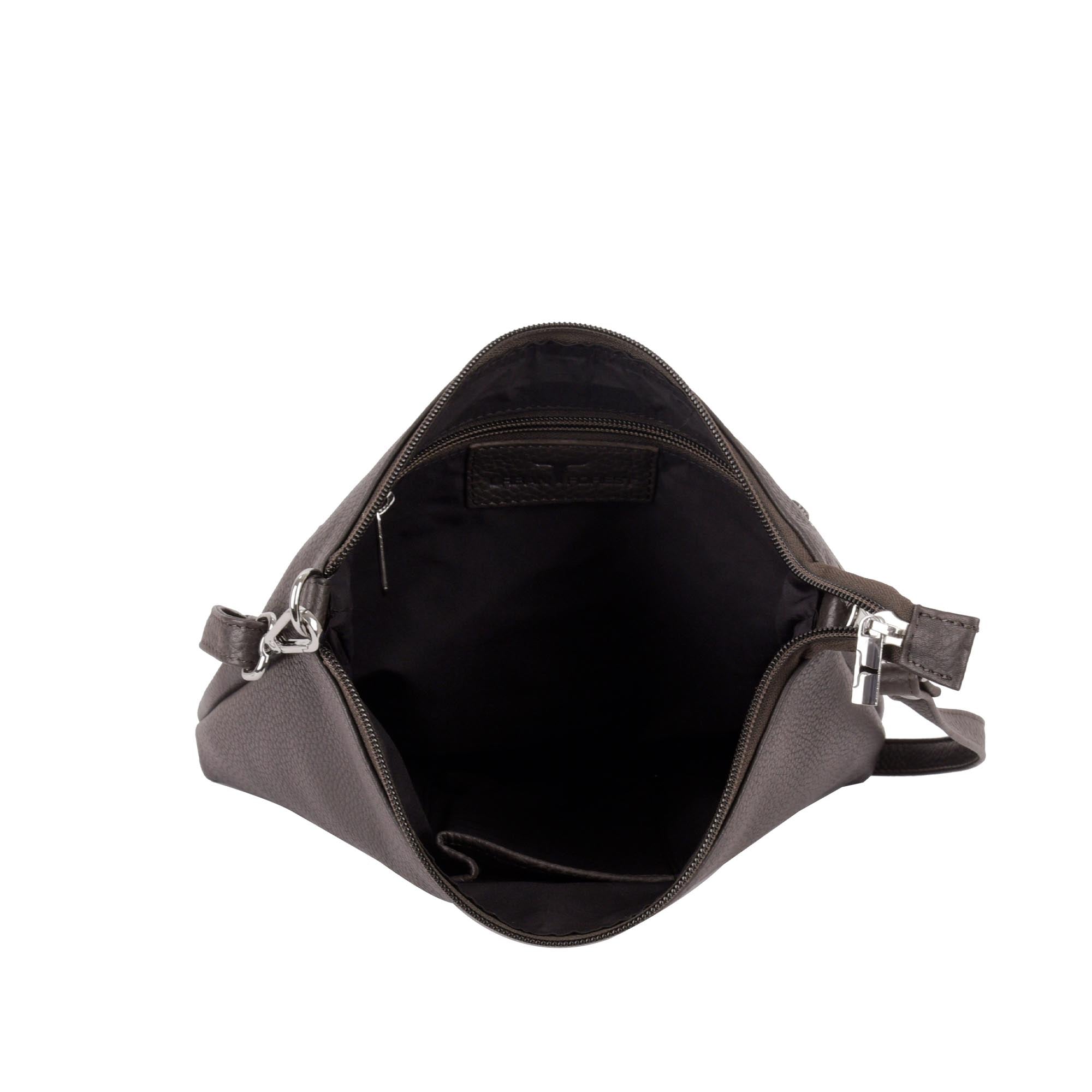 Emma Leather Sling Bag - Dark Brown