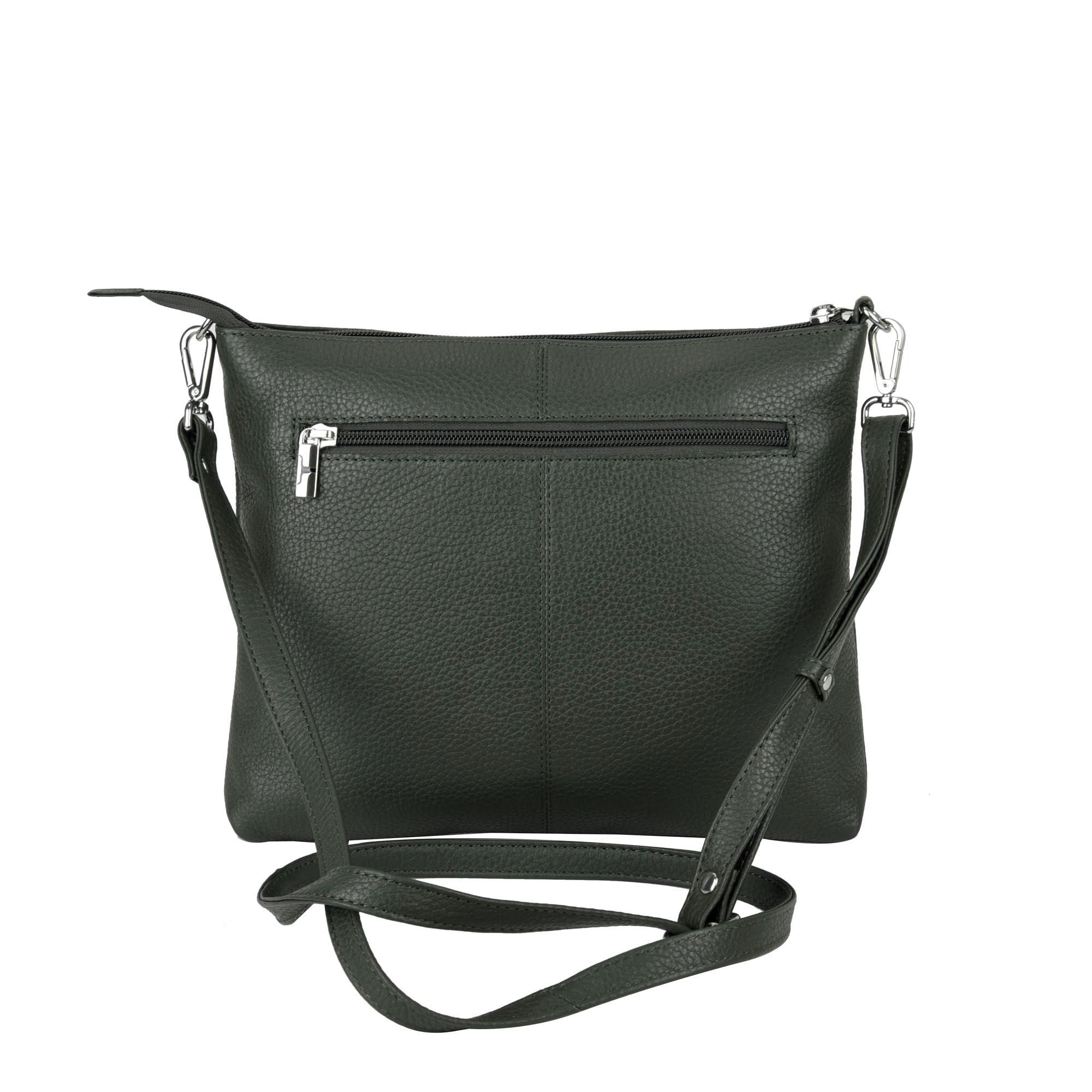 Emma Leather Sling Bag - Forest Green