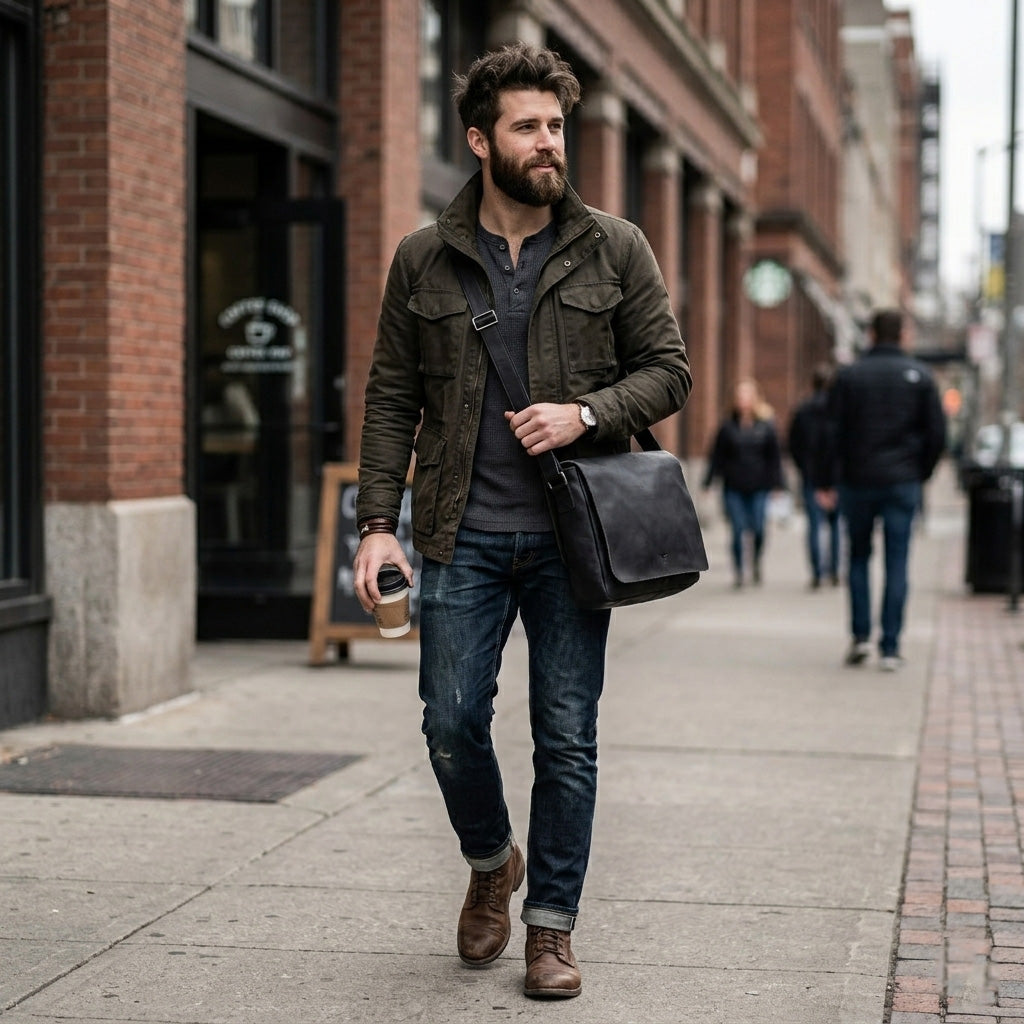 Eastwood Satchel Bag - Riley Cognac