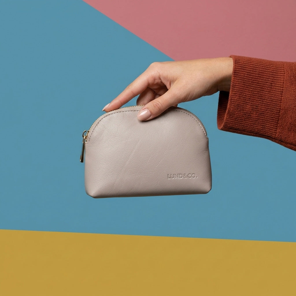 Lilla-L Dome Purse Large - Stone-Beige