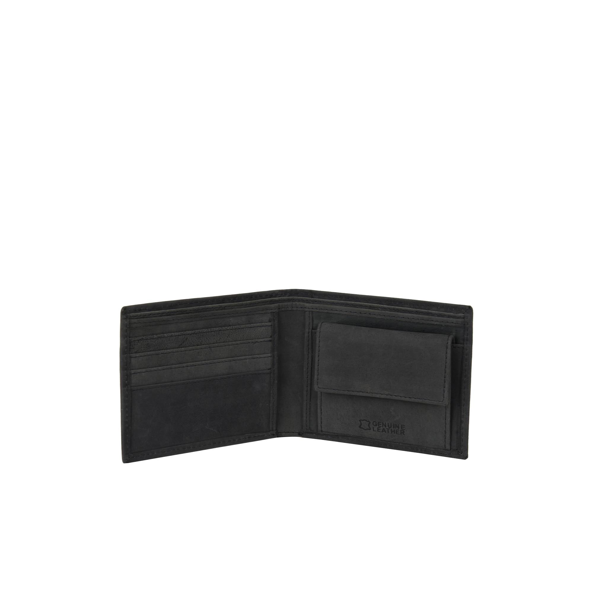 Logan Leather Wallet - Black