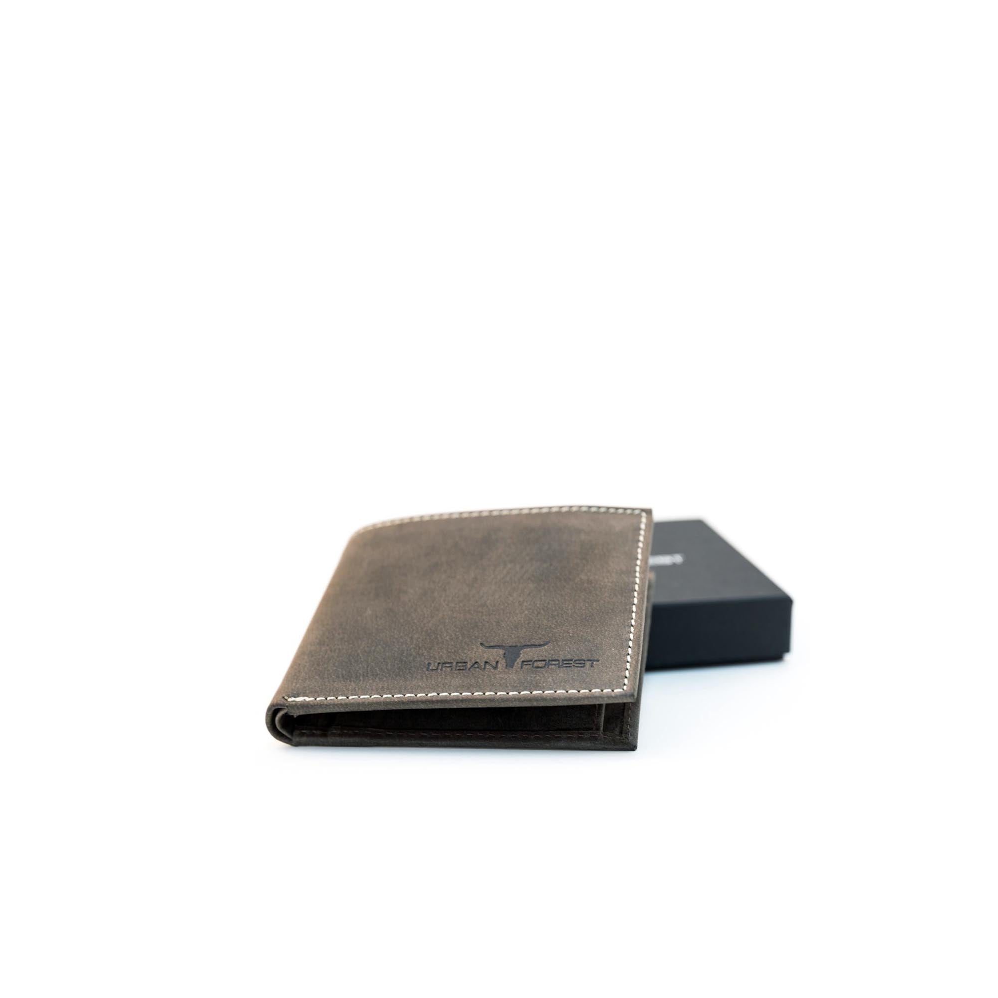Logan Leather Wallet - Taupe