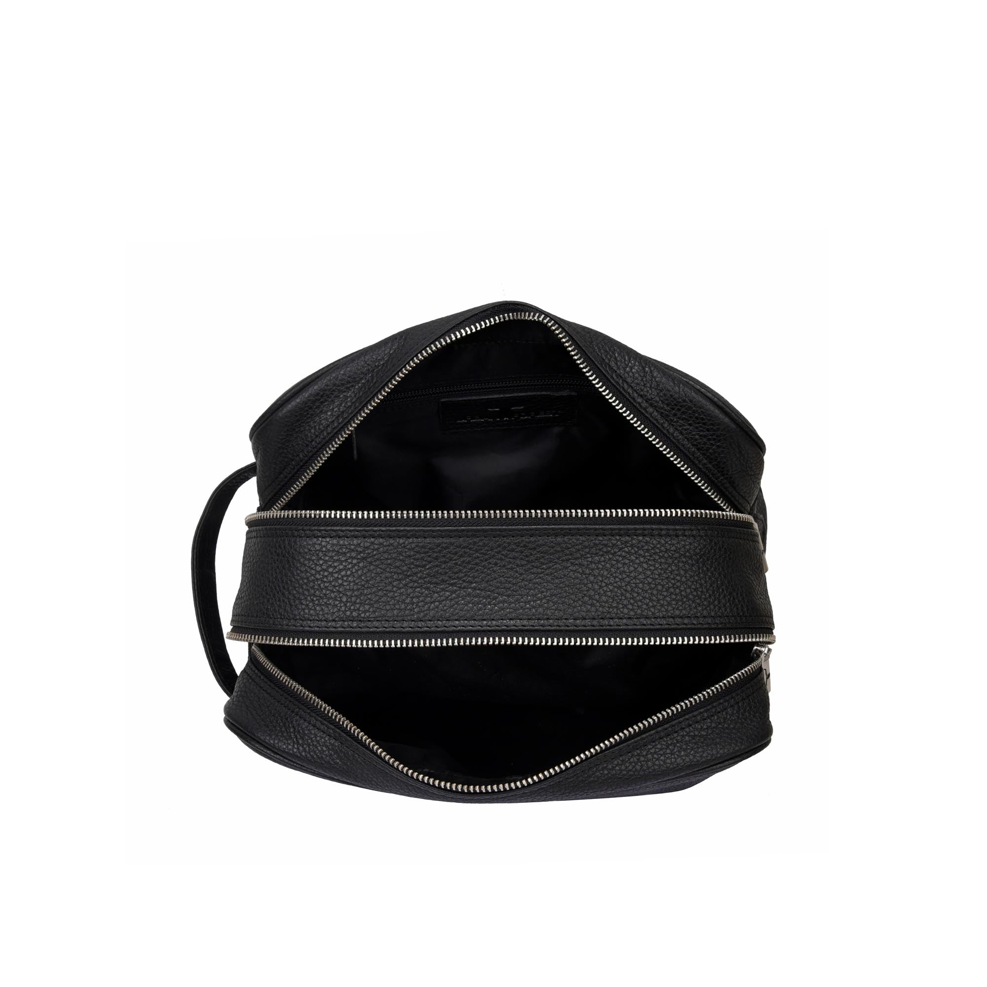 Marco Leather Wash Bag - Rambler Black