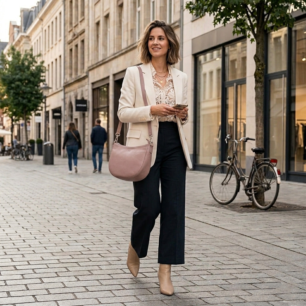 Natalie Small Leather Sling Bag - Rambler Rose