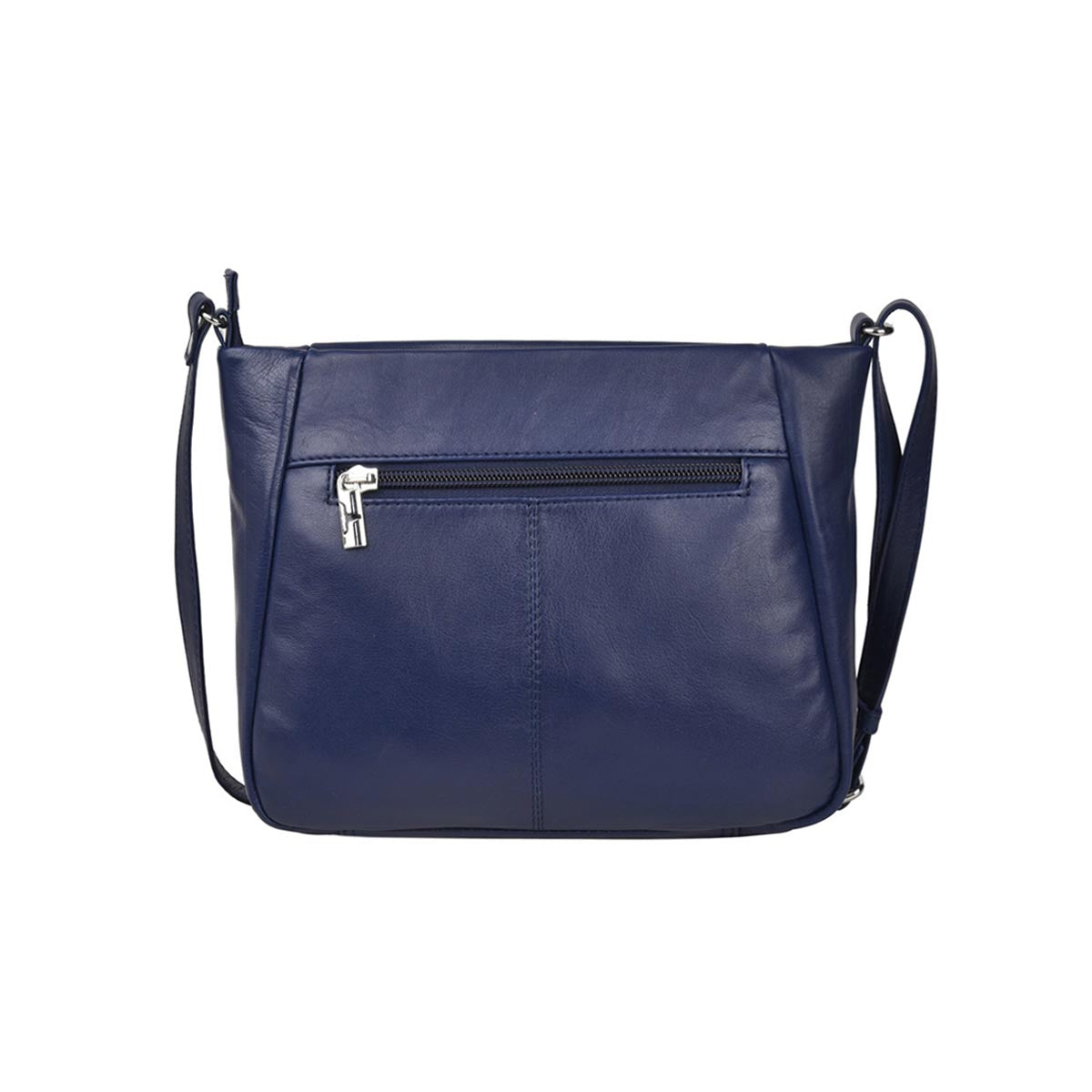 Olivia Zip Top Handbag w/Front Pocket - Florence Sapphire
