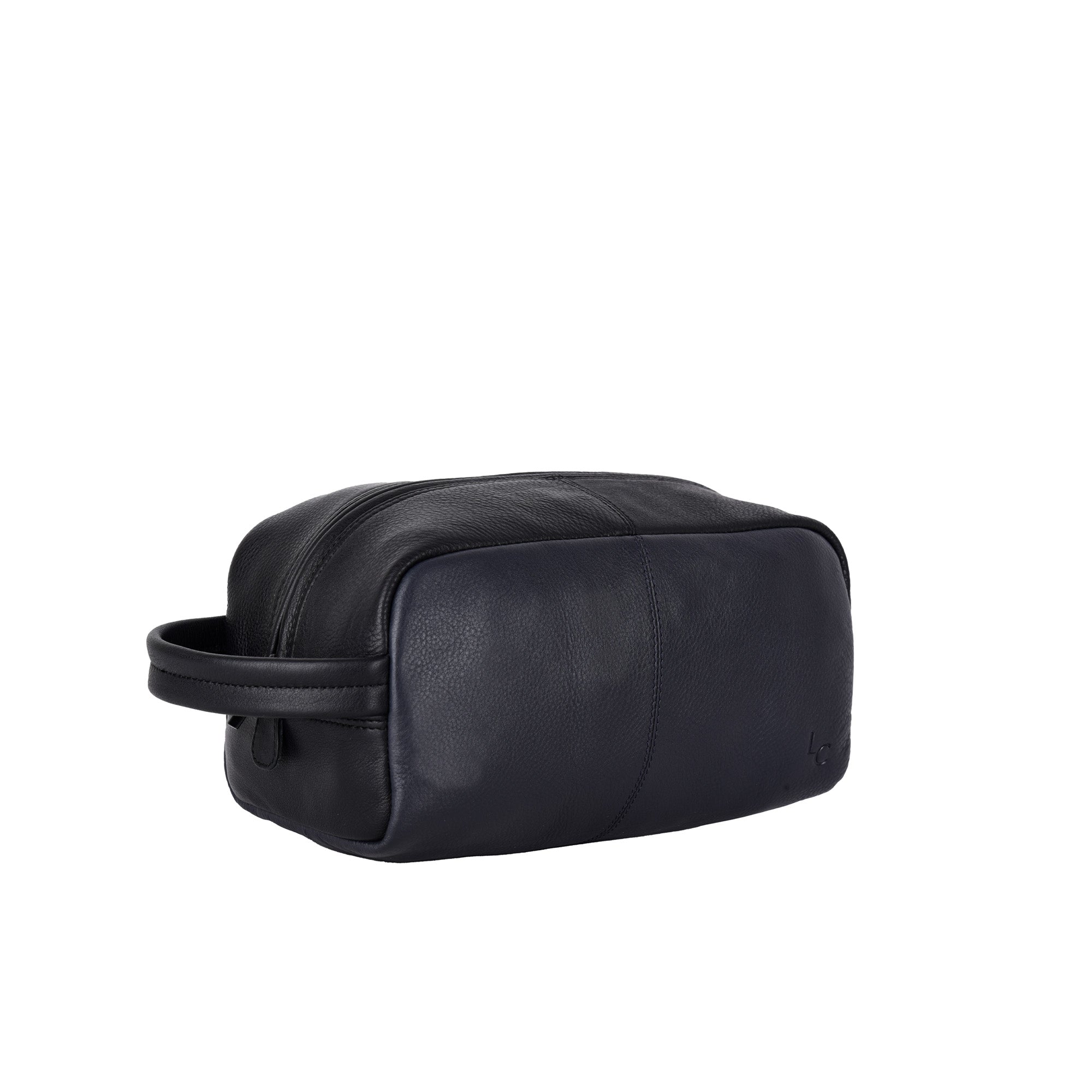 PACKA Wash Bag - Black/Navy Letaher