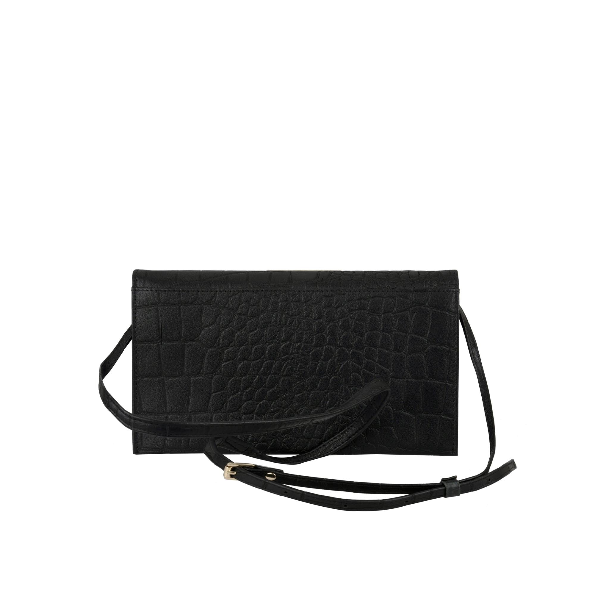 Sommarlov Crossbody Clutch - Black Croc
