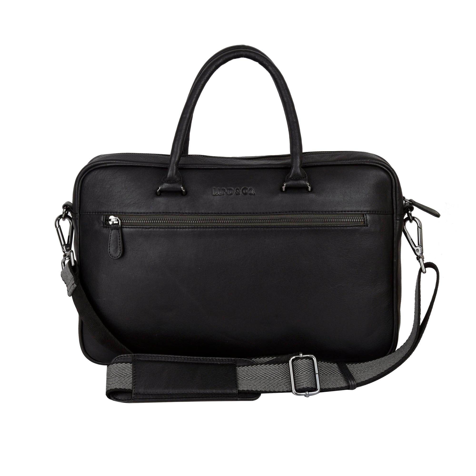 Spar Document Bag - Black/Green